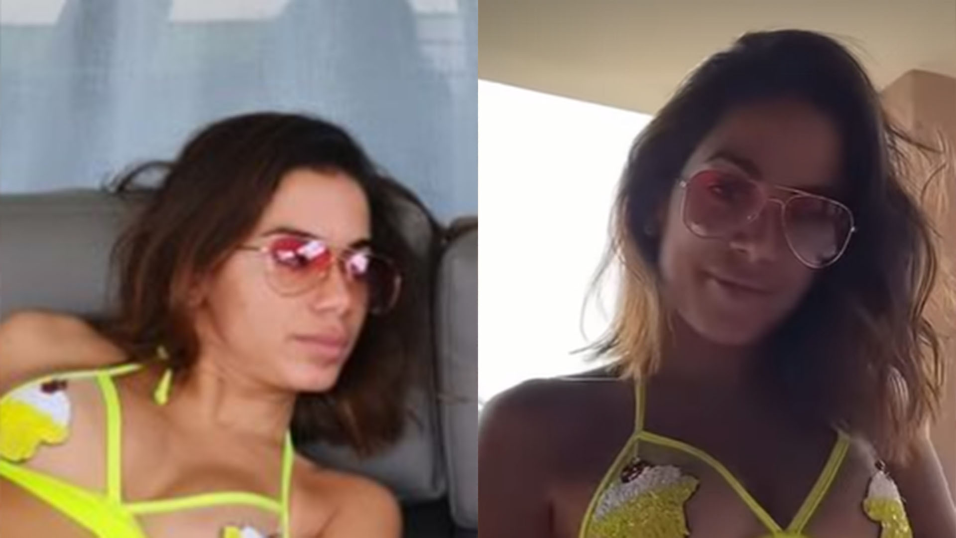 Anitta arrasa ao usar biquíni com transparência para renovar o bronzeado