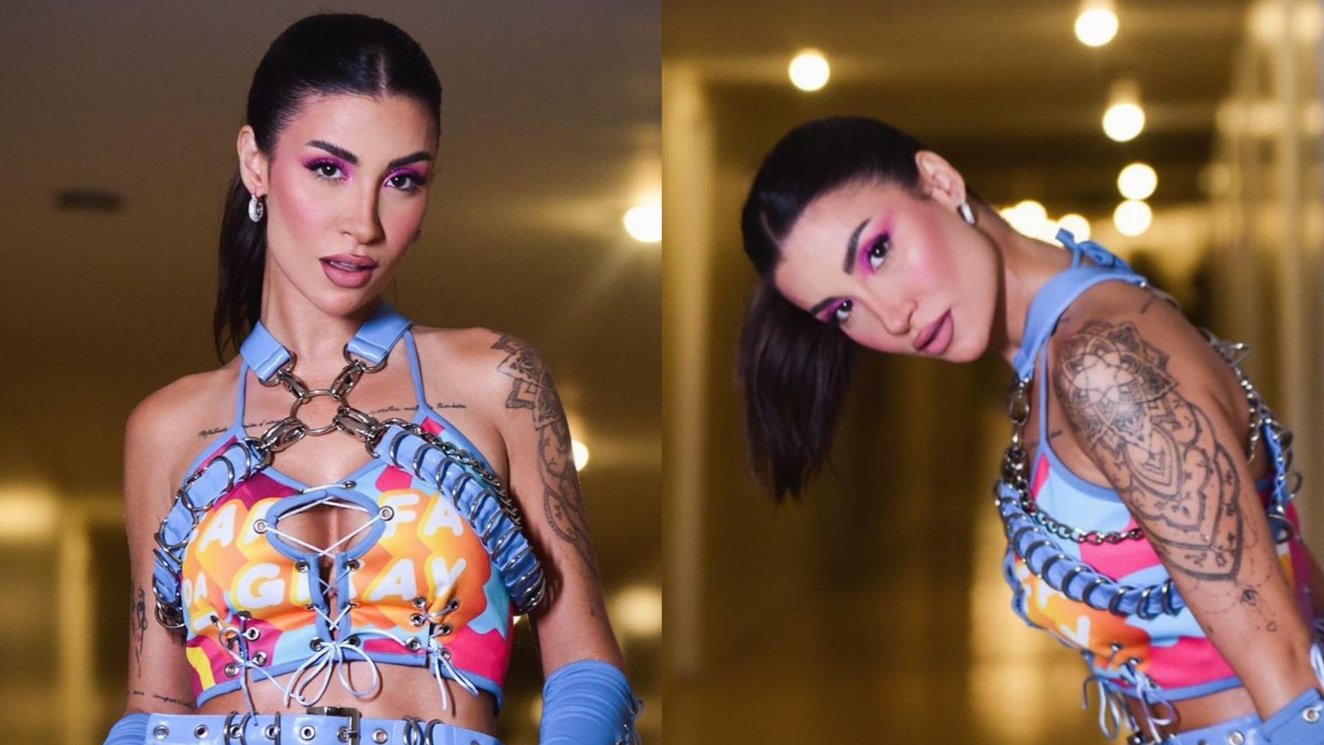 Só de calcinha, Bianca Andrade ousa em look para Farofa da GKay: ”Exalando beleza”