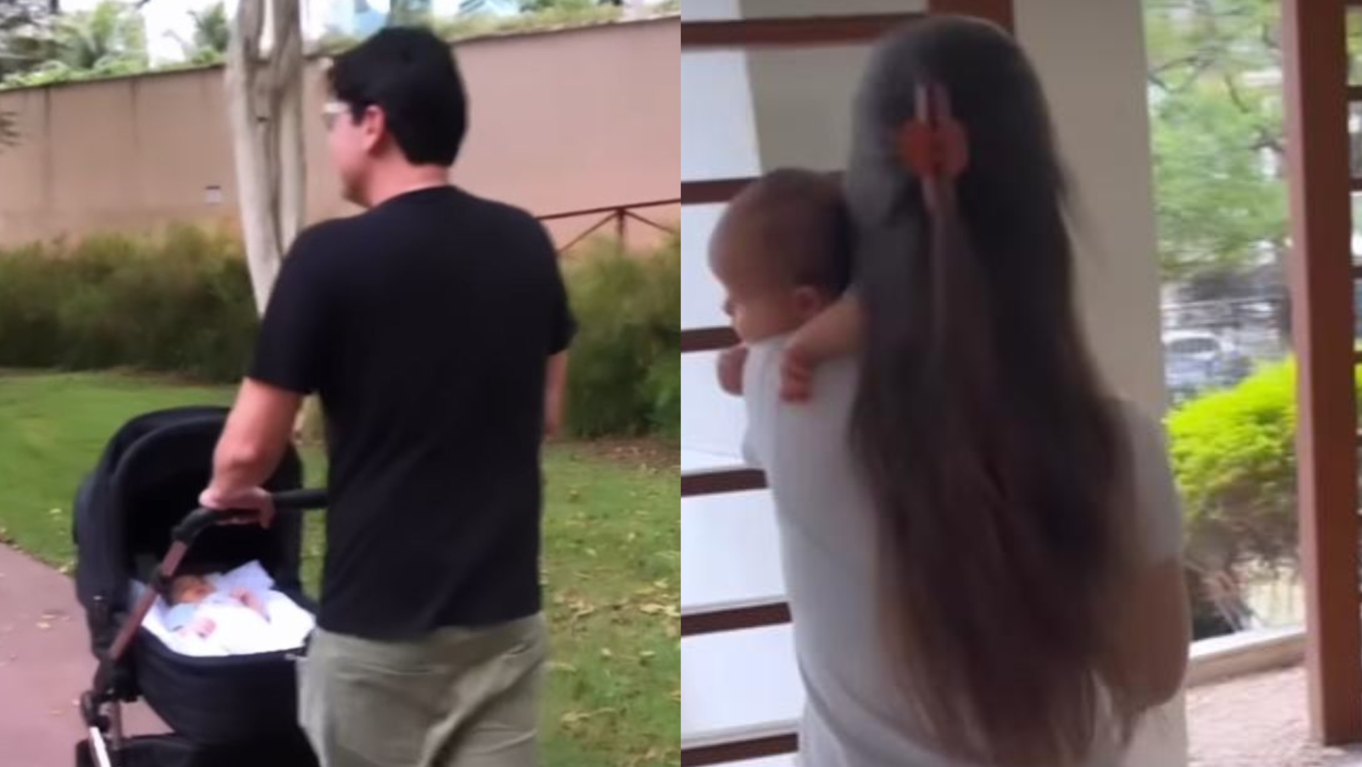 Bruno de Luca mostra primeiro passeio da filha Aurora: ”Os pais se divertiram muito mais”