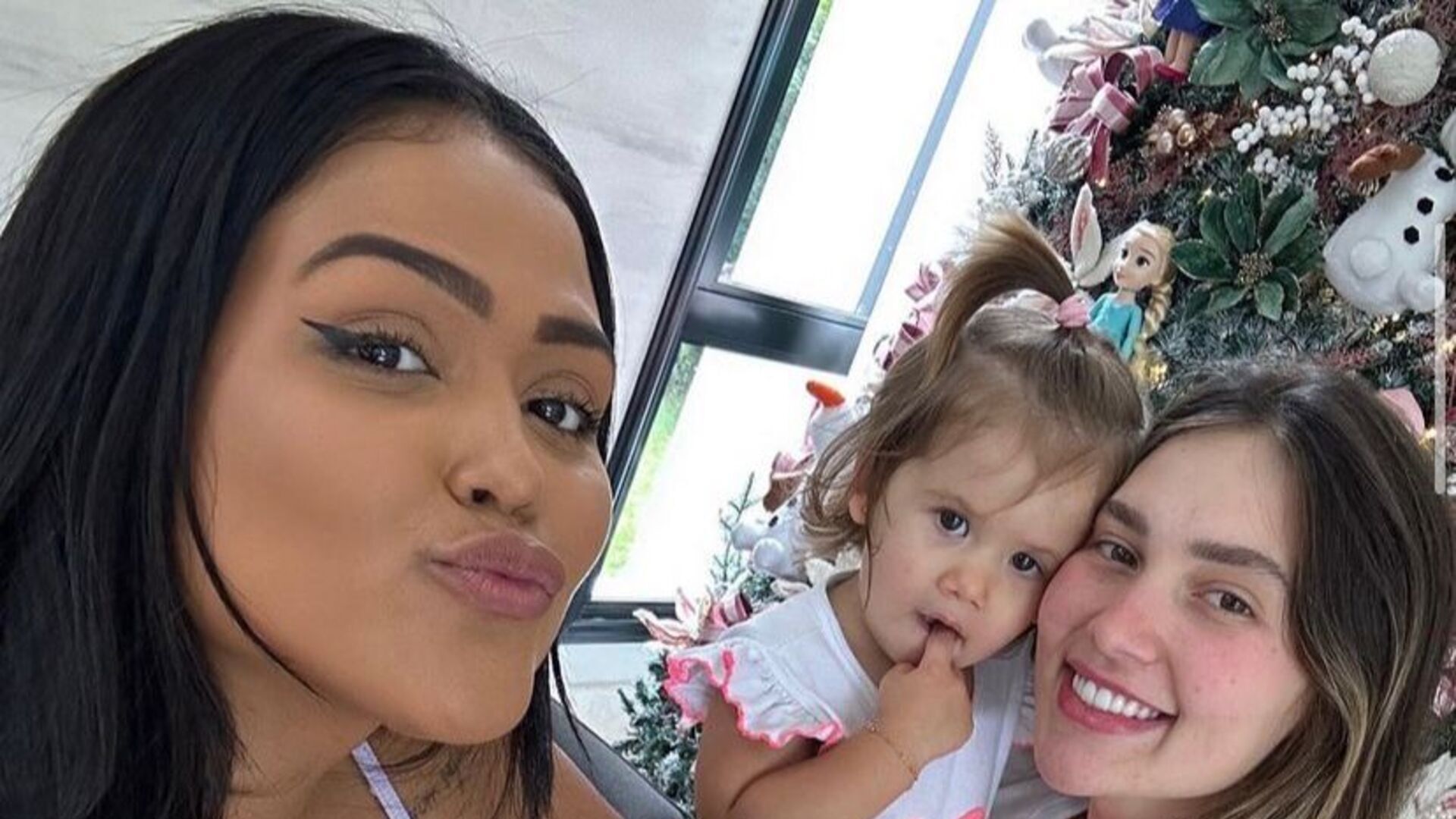Camilla Loures conhece a segunda filha da amiga Virginia Fonseca, Maria Flor: “Amo demais”