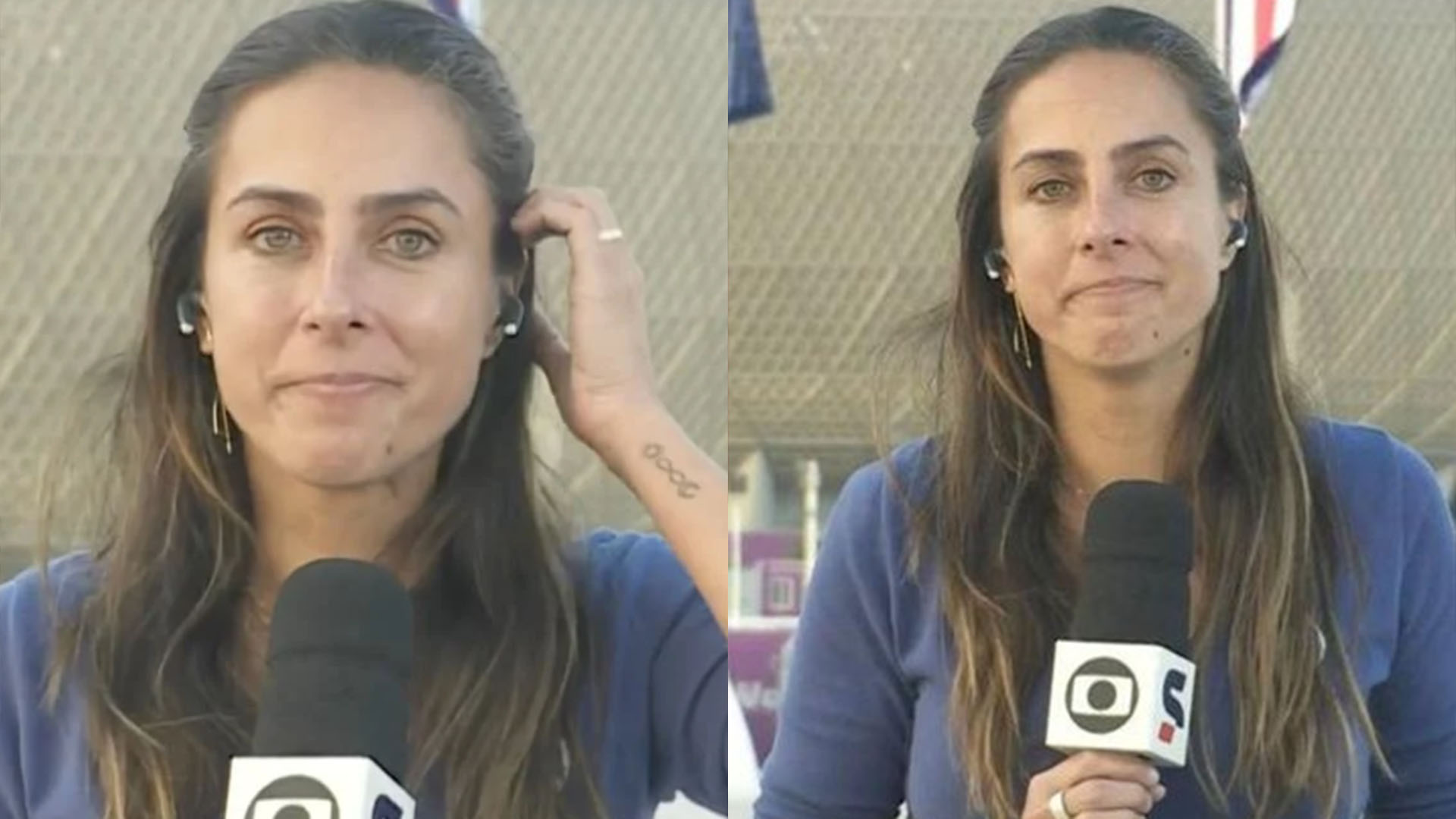 Repórter da Globo, Carol Barcellos se emociona ao se despedir da Copa do Mundo