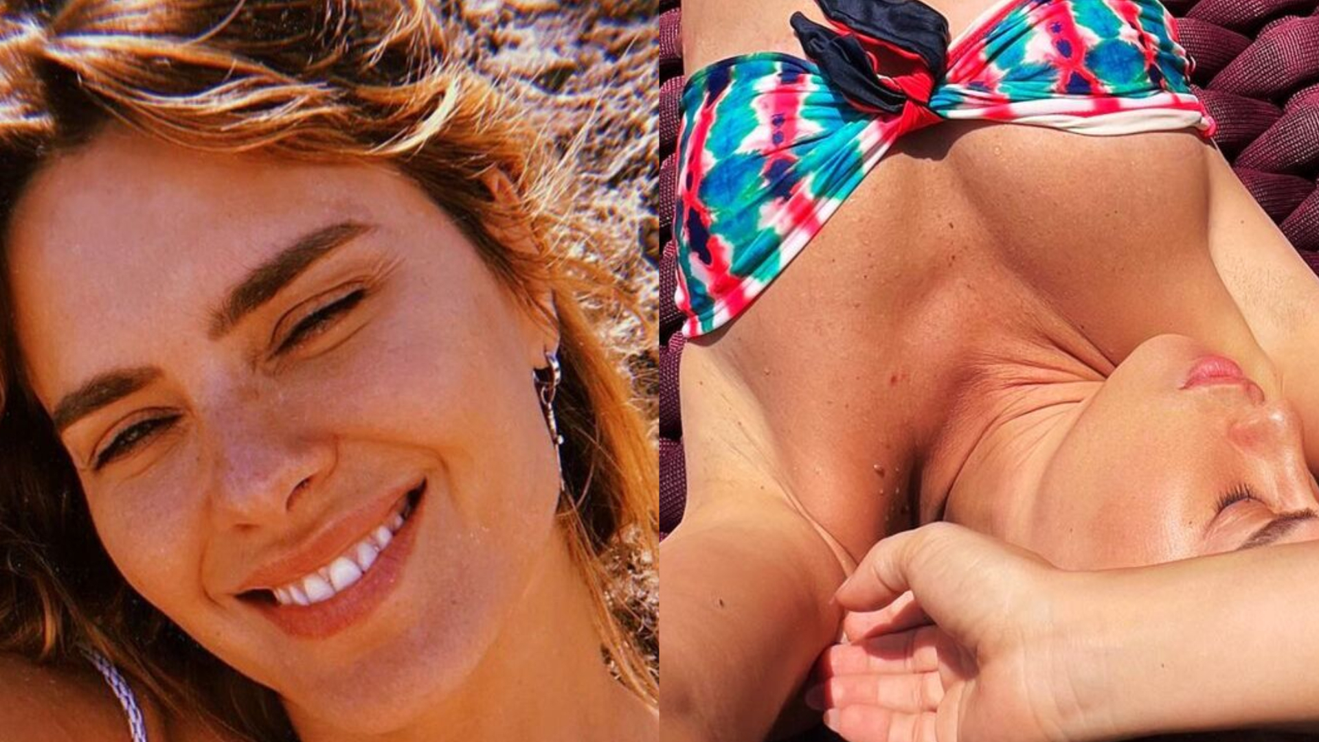 De biquíni sem alça, Carolina Dieckmann esbanja corpaço em selfie renovando o bronzeado: ”Gata”