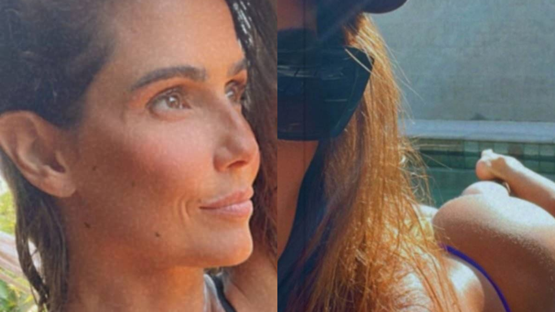 De costas, Deborah Secco ostenta bumbum redondinho ao renovar o bronzeado