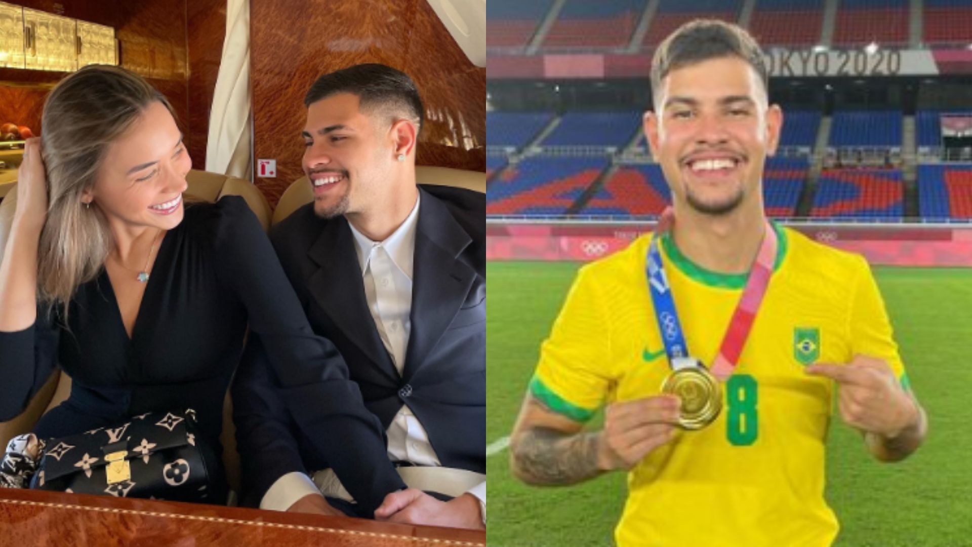 Mulher de Bruno Guimarães homenageia o jogador: “Guerreiro!”