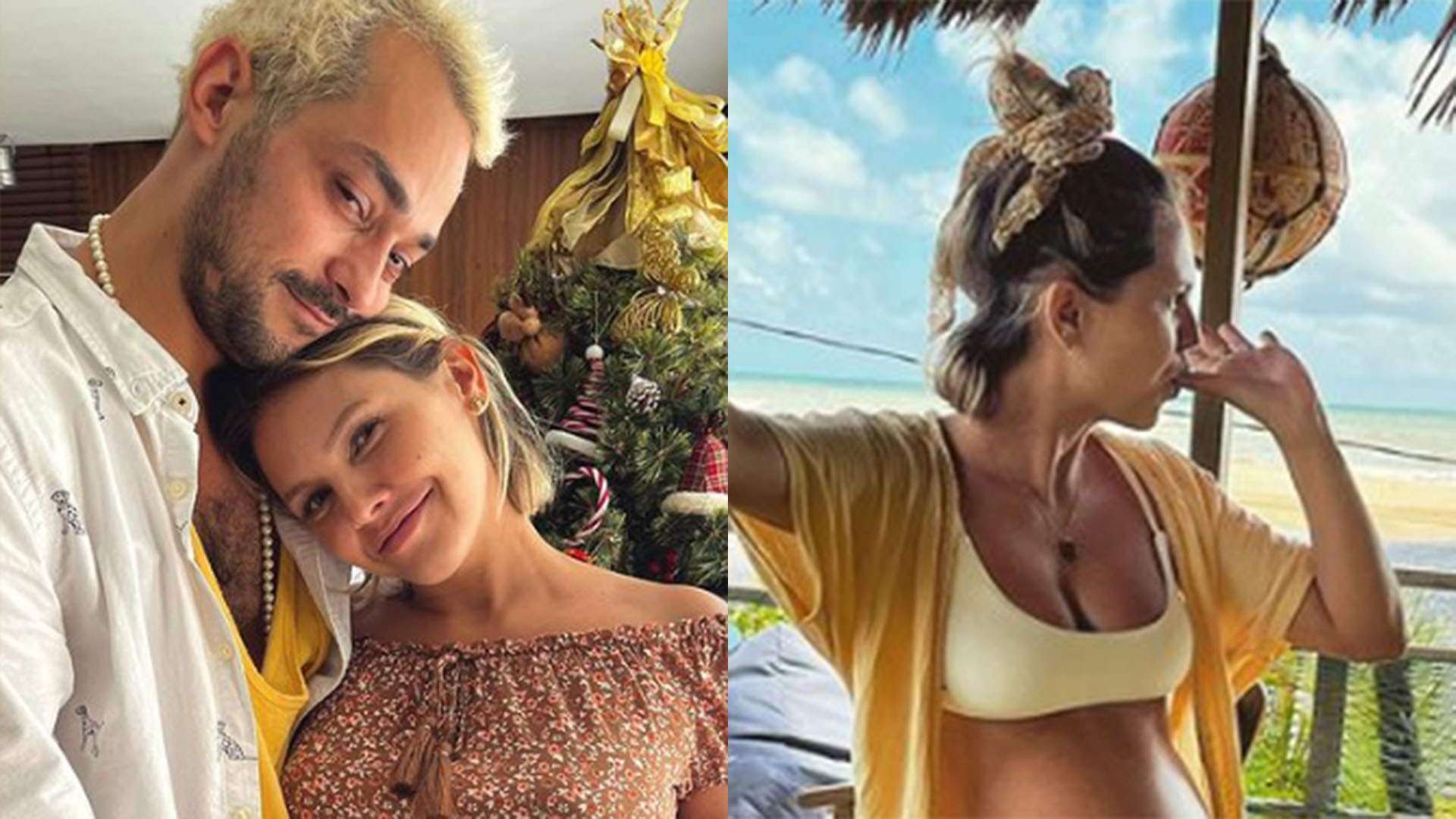 Grávida, Louise D’Tuani exibe o barrigão em fotos de biquíni