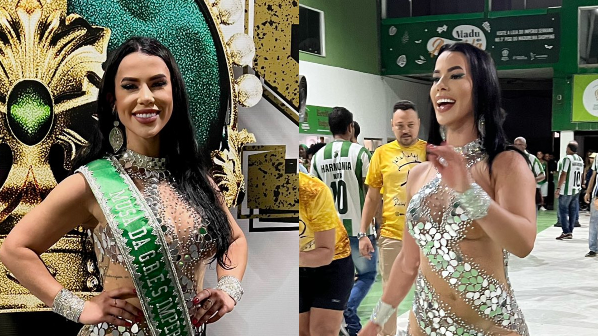 Ex-BBB Larissa Tomásia recebe faixa de musa do Império Serrano