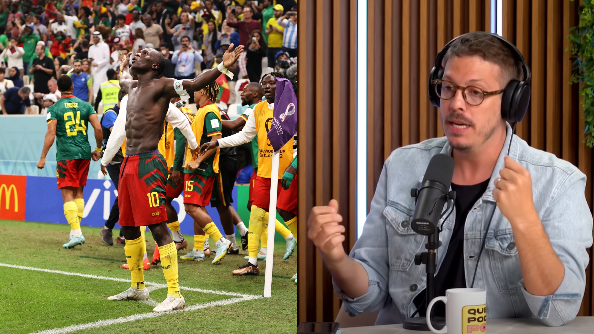 Fabio Porchat vira o ‘Mick Jagger brasileiro’ e internautas imploram para ele não ir ao próximo jogo do Brasil
