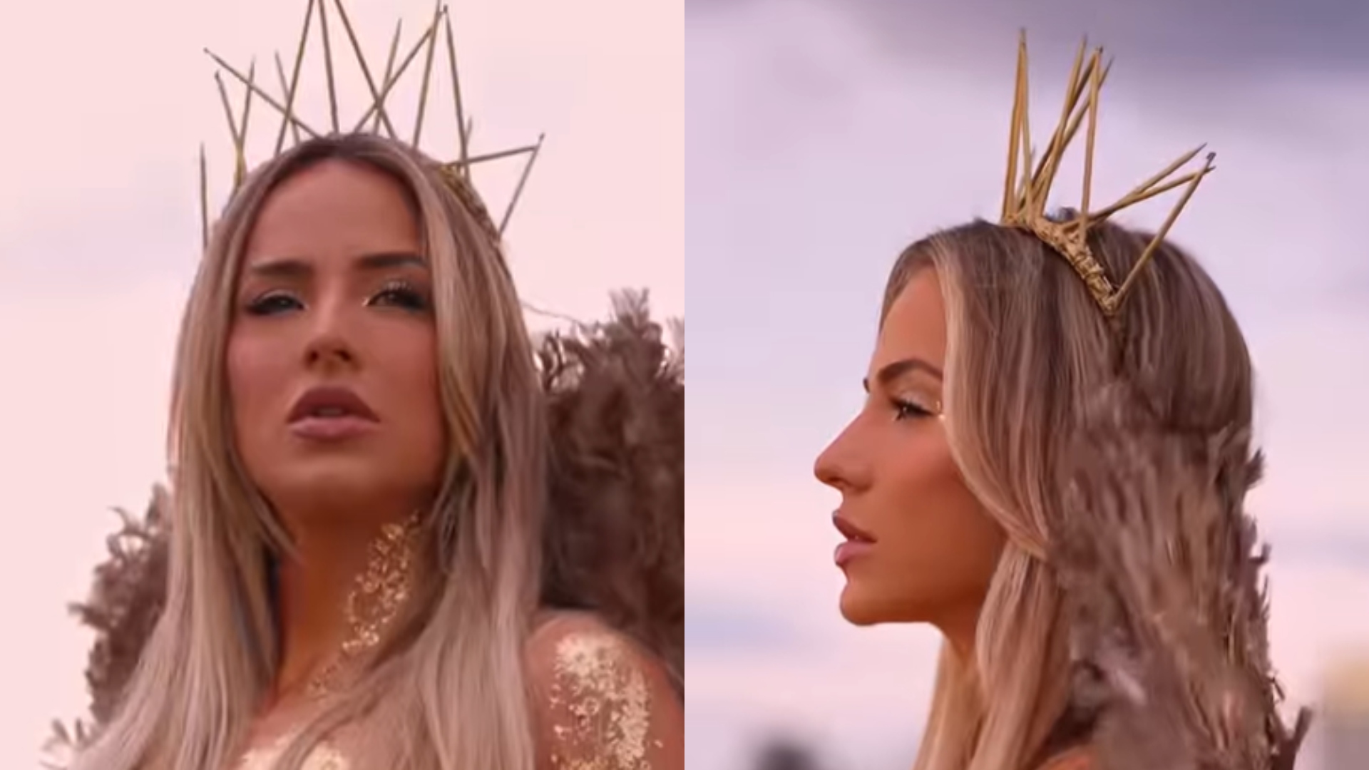 Gabi Martins deixa seguidores babando ao comemorar aniversário com corpo pintado de dourado