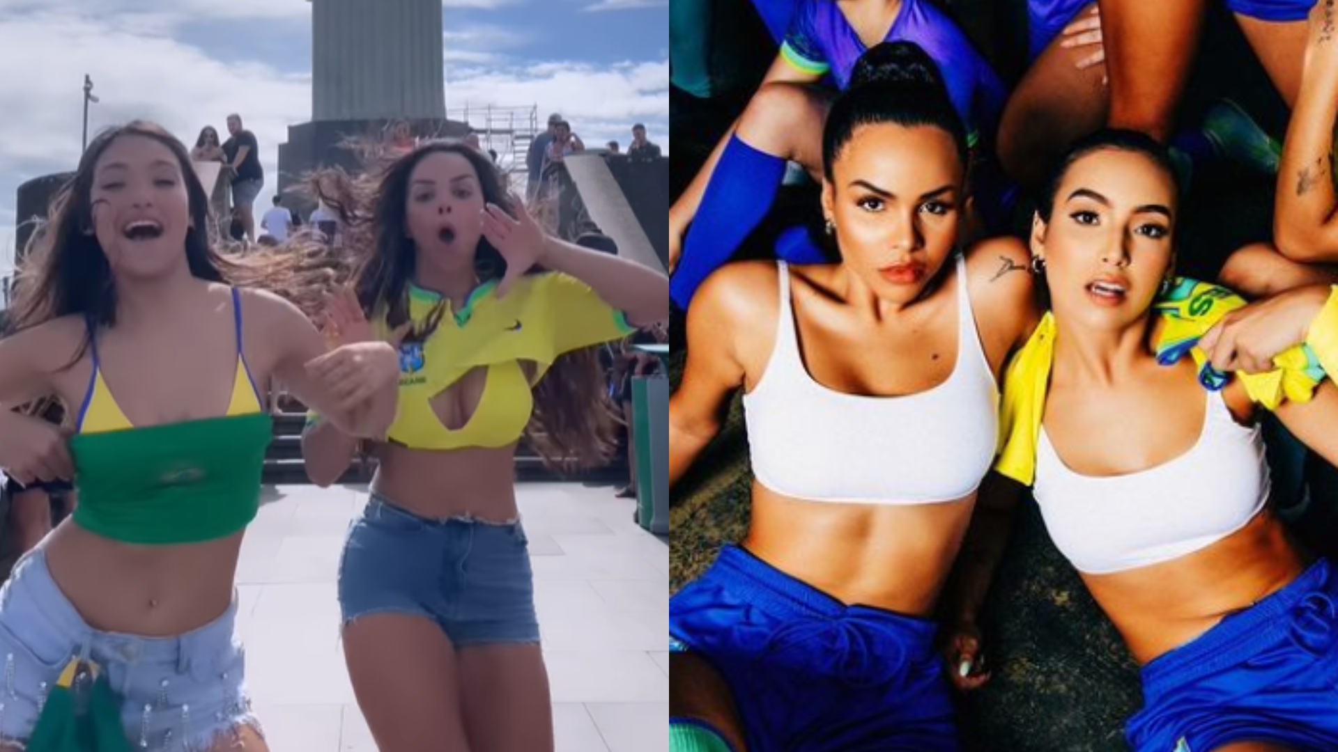 Gabily e Vanessa Lopes sofrem críticas da web após dançar funk no Cristo Redentor