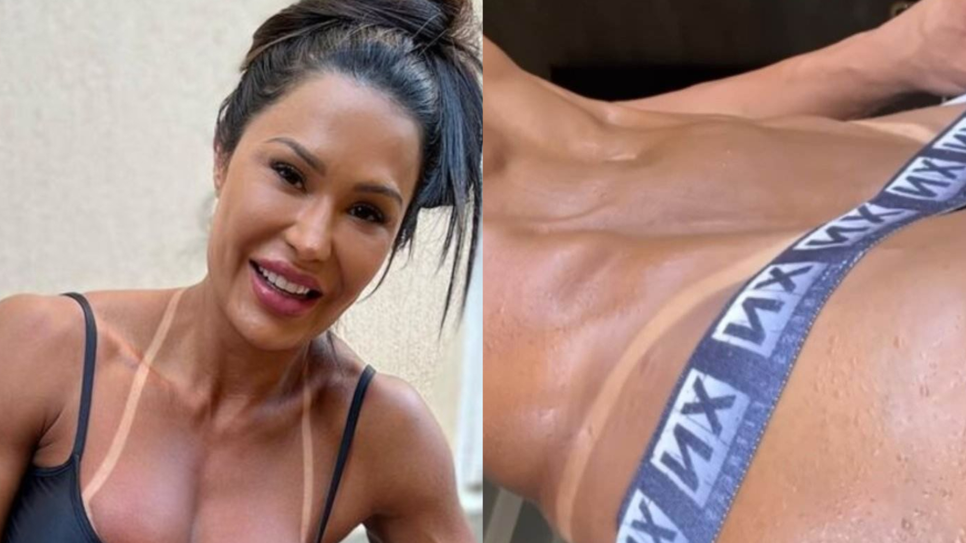Após o Natal, Gracyanne Barbosa queima calorias só de calcinha: ”Cardio”