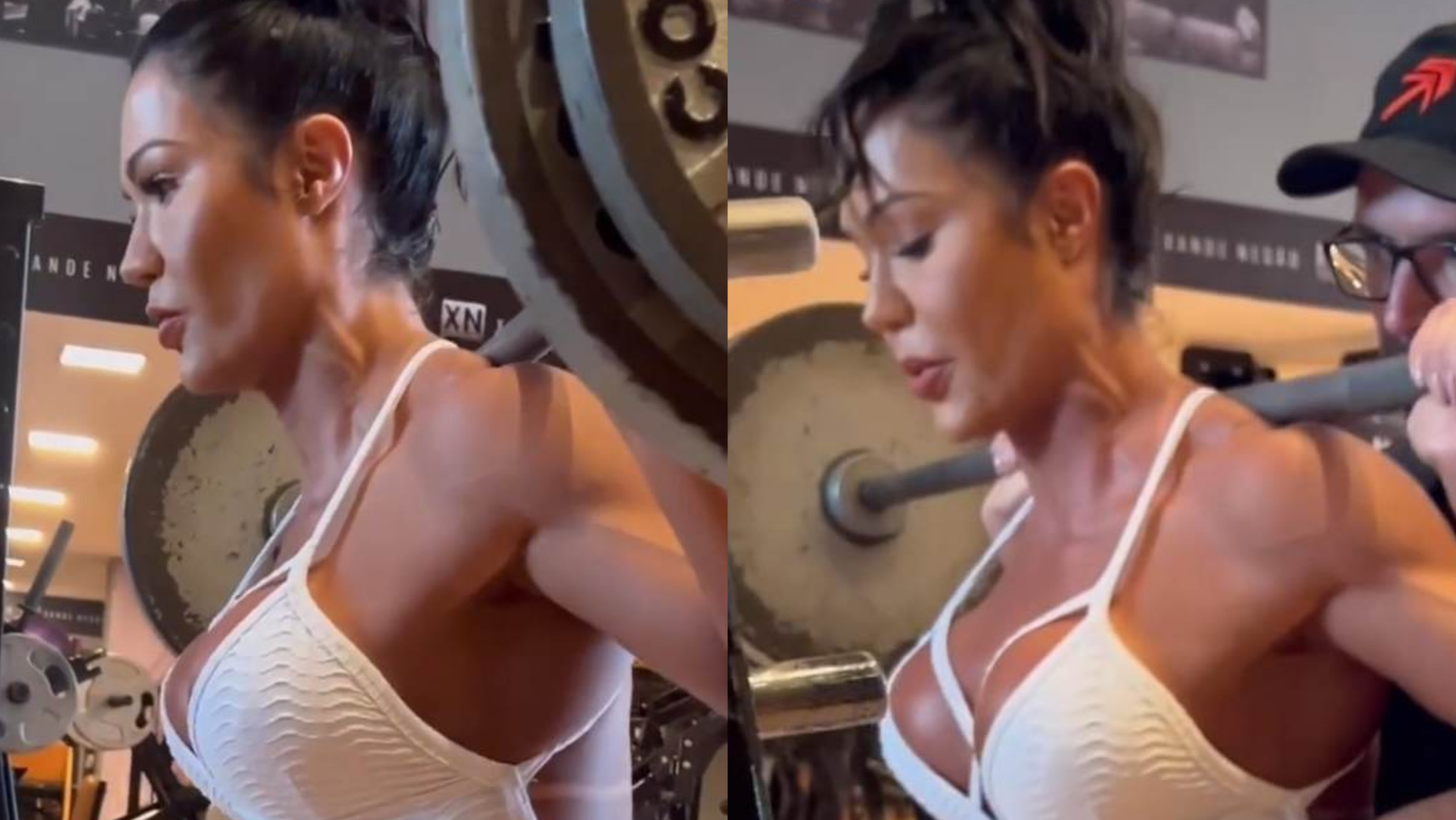 Gracyanne Barbosa se descabela e grita ao treinar pesado: ”Impossível”