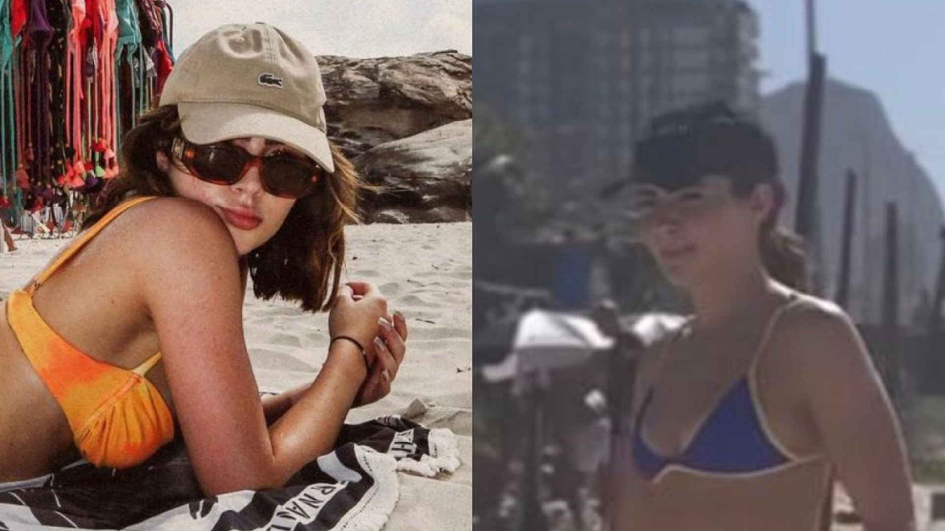 Jade Picon exibe boa forma ao surgir de biquíni jogando futevôlei na praia