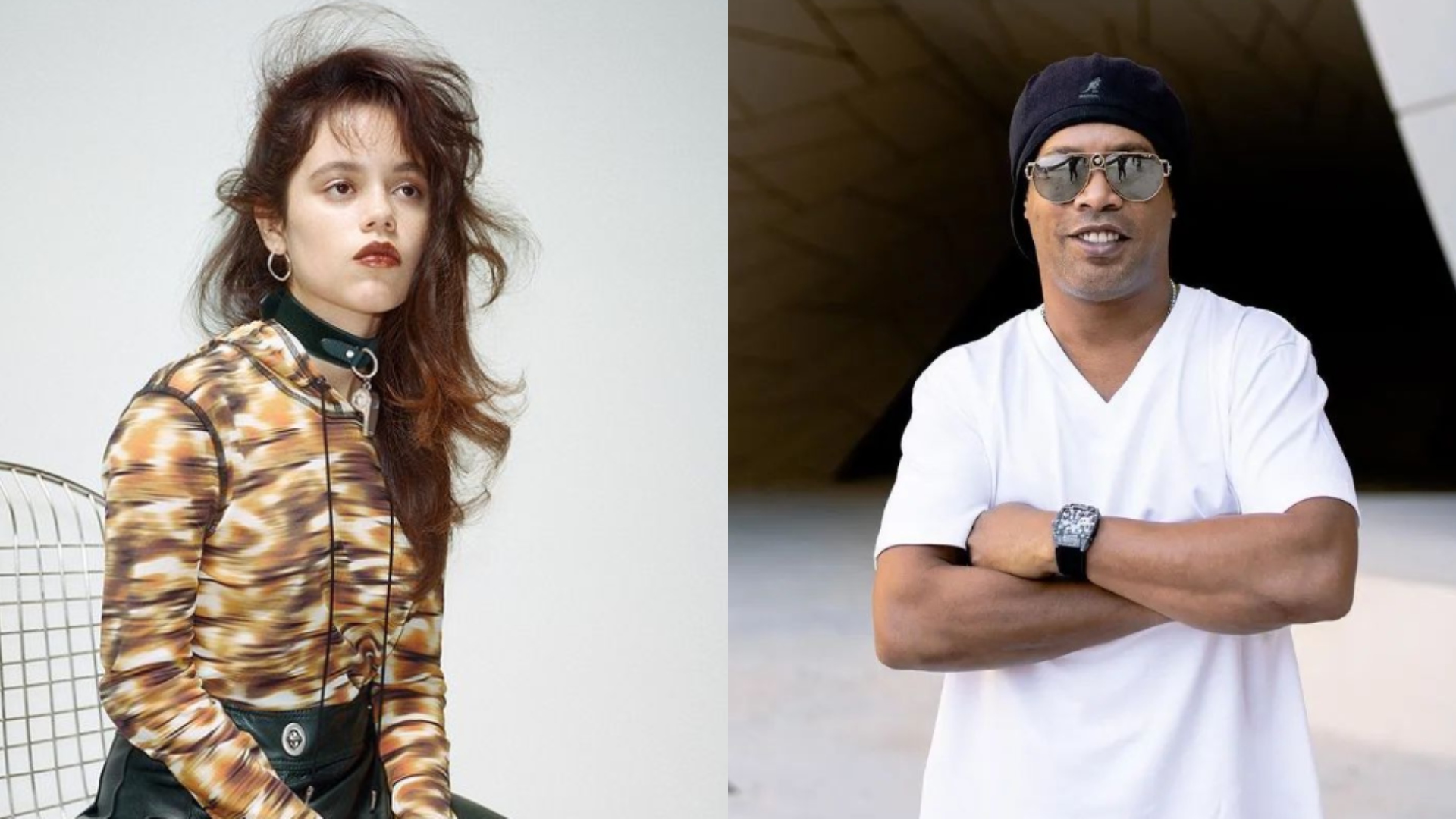 Ronaldinho Gaúcho manda recado para Jenna Ortega, de Wandinha