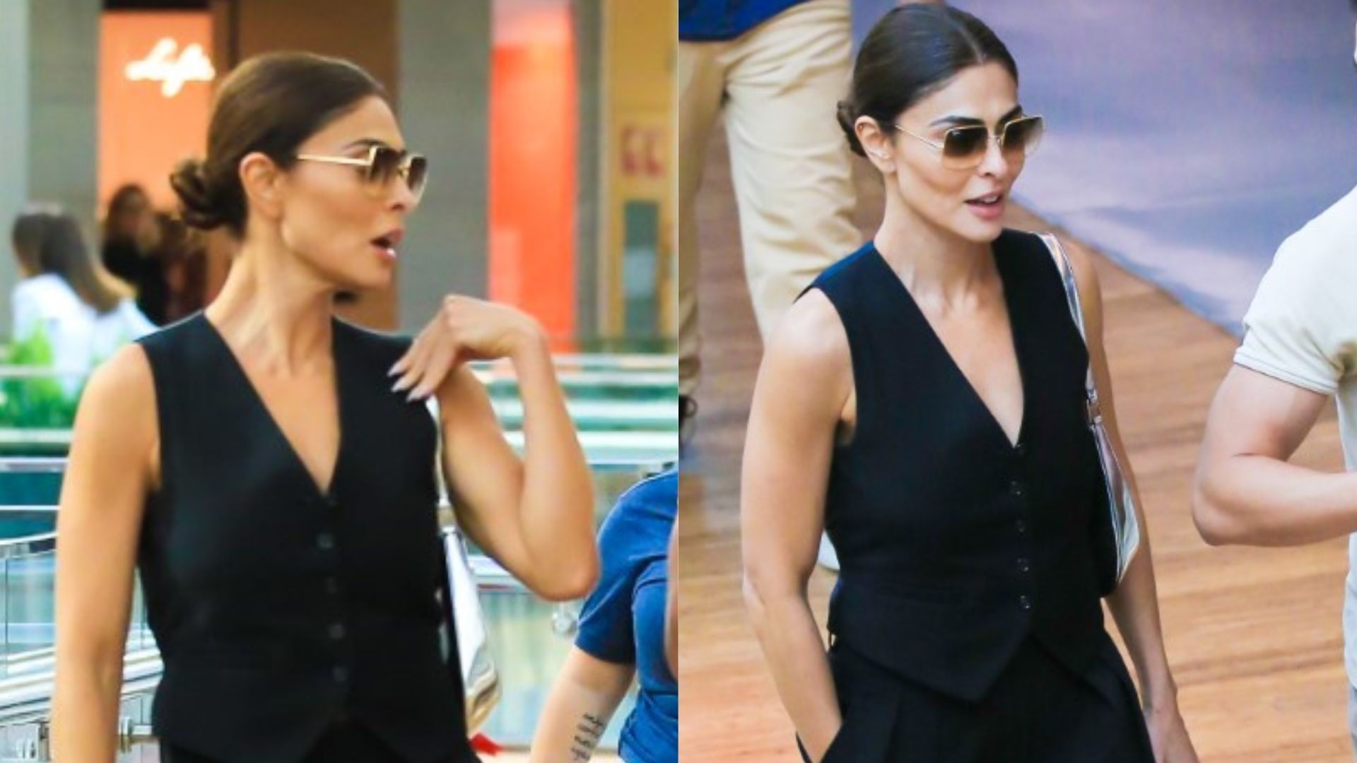 Juliana Paes faz a festa em loja de grife no Shopping do Rio de Janeiro