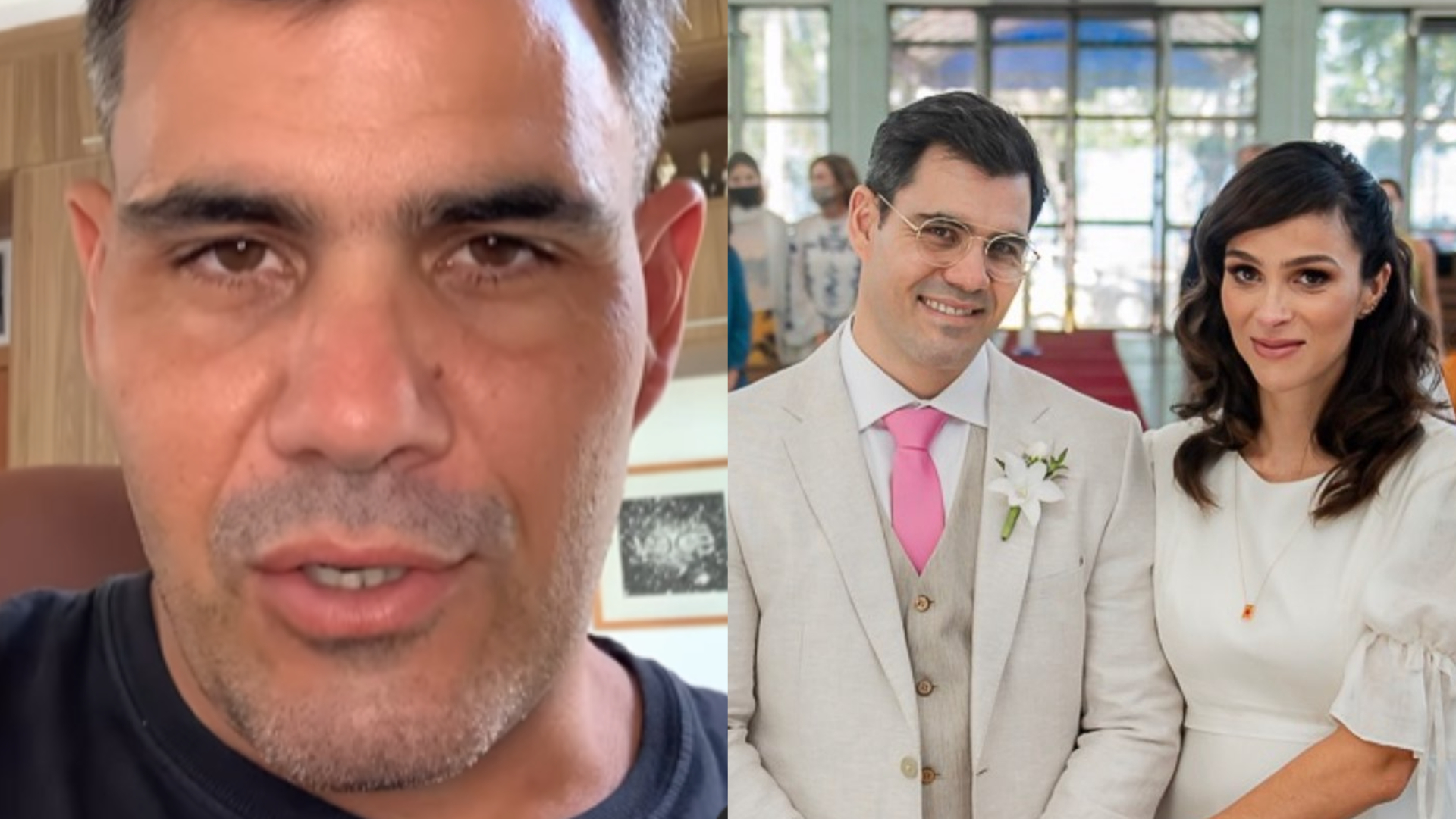 Juliano Cazarré revela que está há meses sem sexo: ”Nos revezando no hospital”