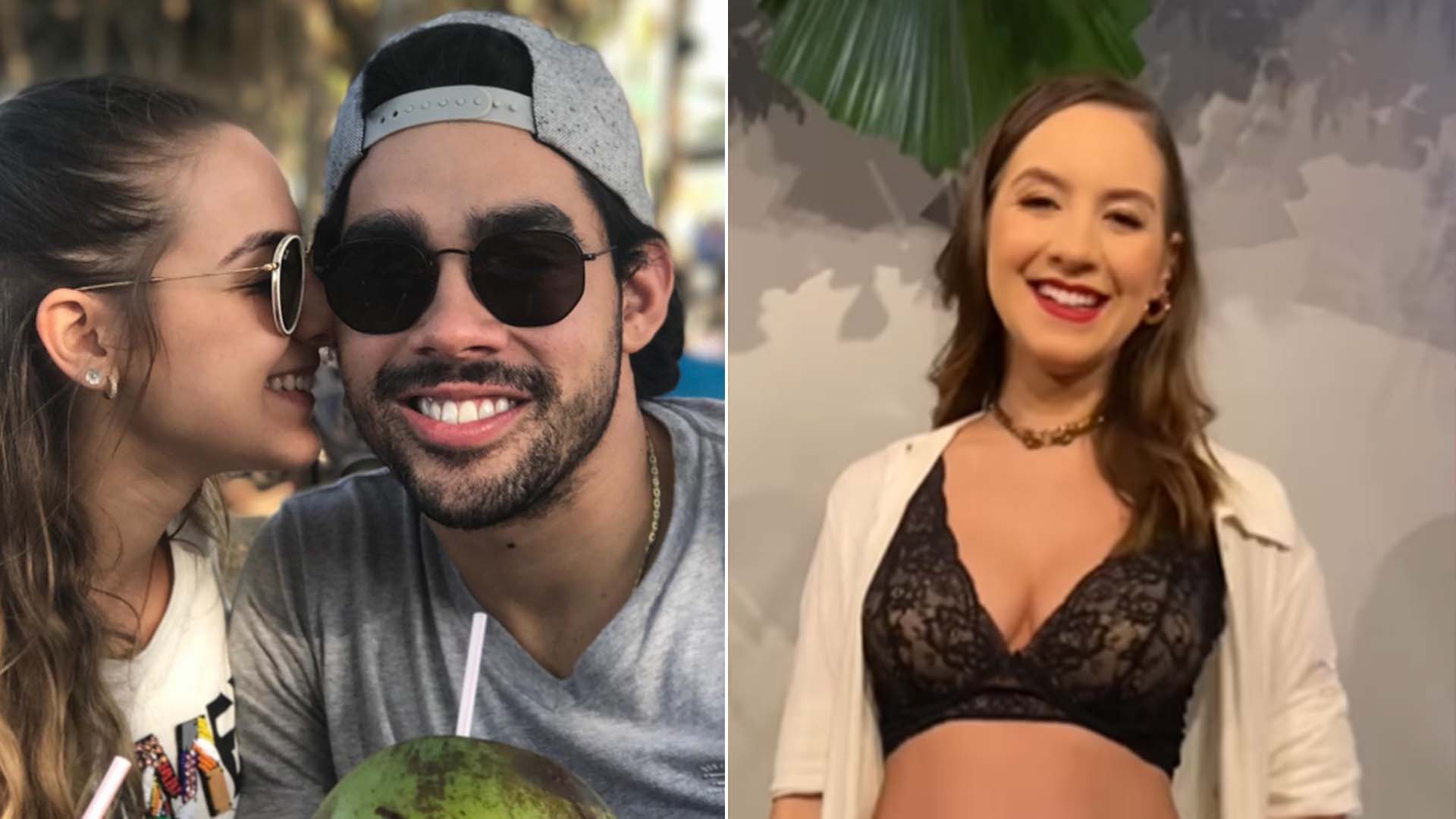 Ex-noiva de Gabriel Diniz, Karoline Calheiros exibe a barriga de grávida