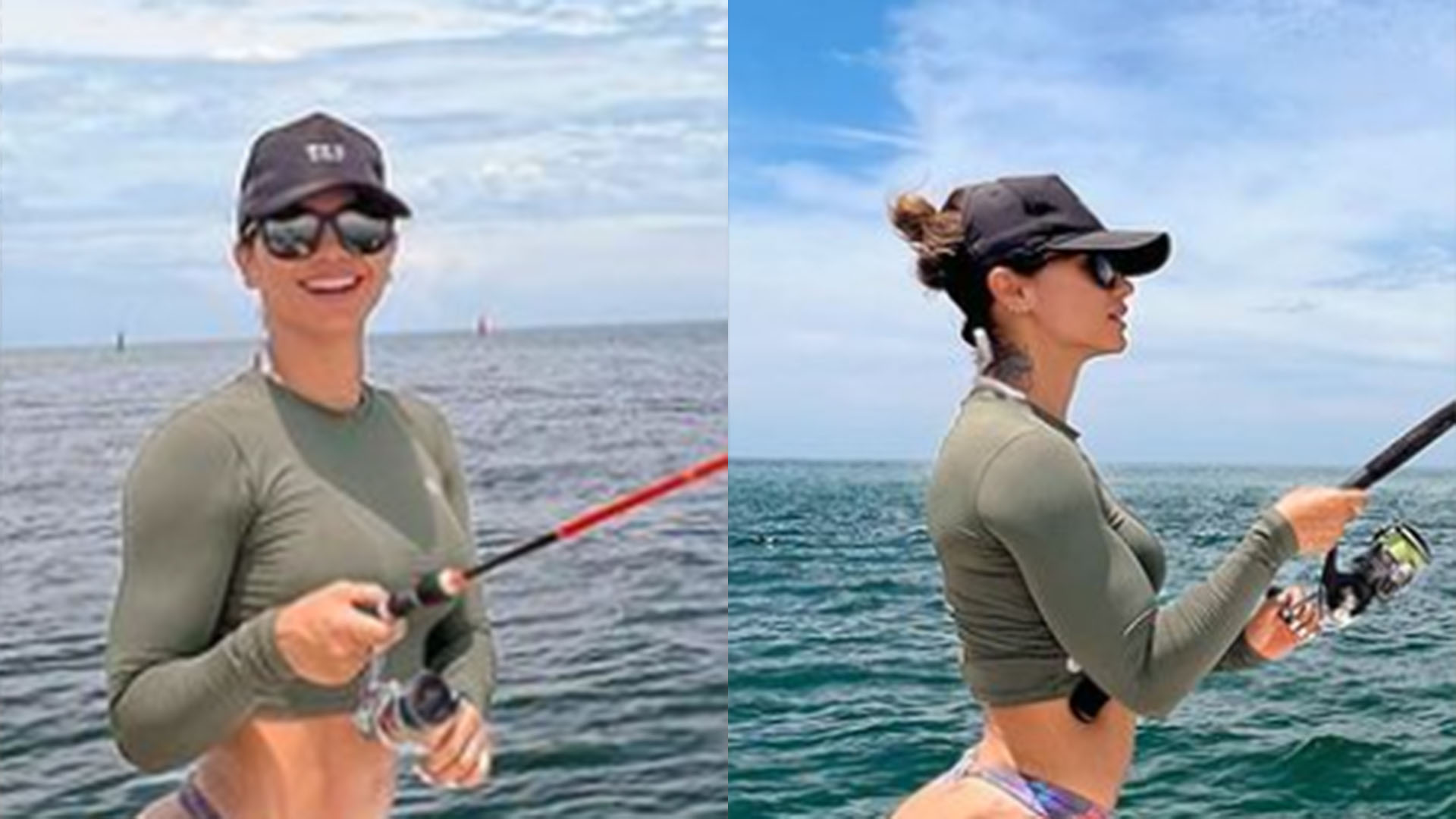 De biquíni fio-dental, Kelly Key exibe o bumbum GG em dia de pescaria