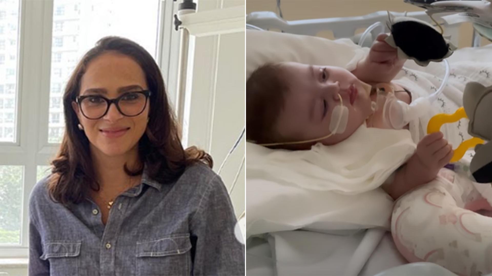 Leticia Cazarré fala sobre a evolução da filha caçula: ‘Ficou totalmente paralisada’