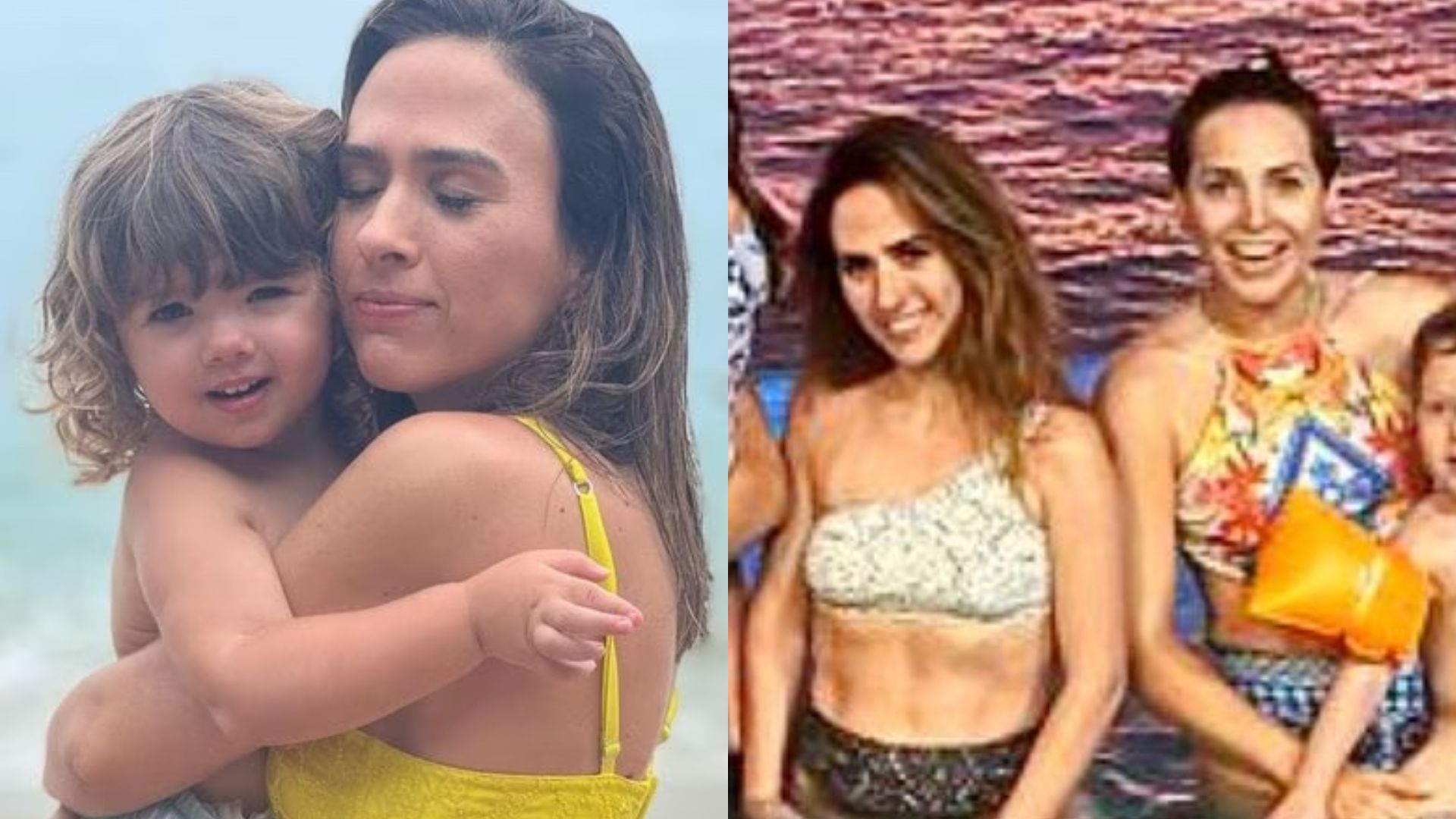 Letícia Colin e Tatá Werneck viajam juntas com a família para Angra dos Reis: “Muita risada!”