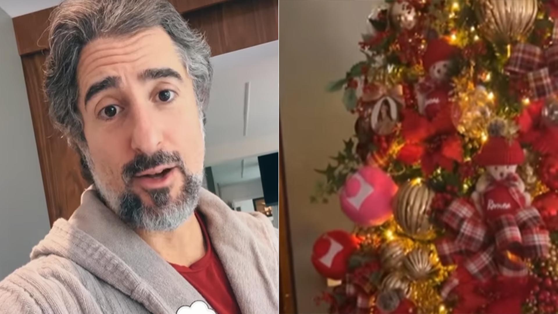 Marcos Mion ‘rouba’ enfeites da Globo para a sua Árvore de Natal