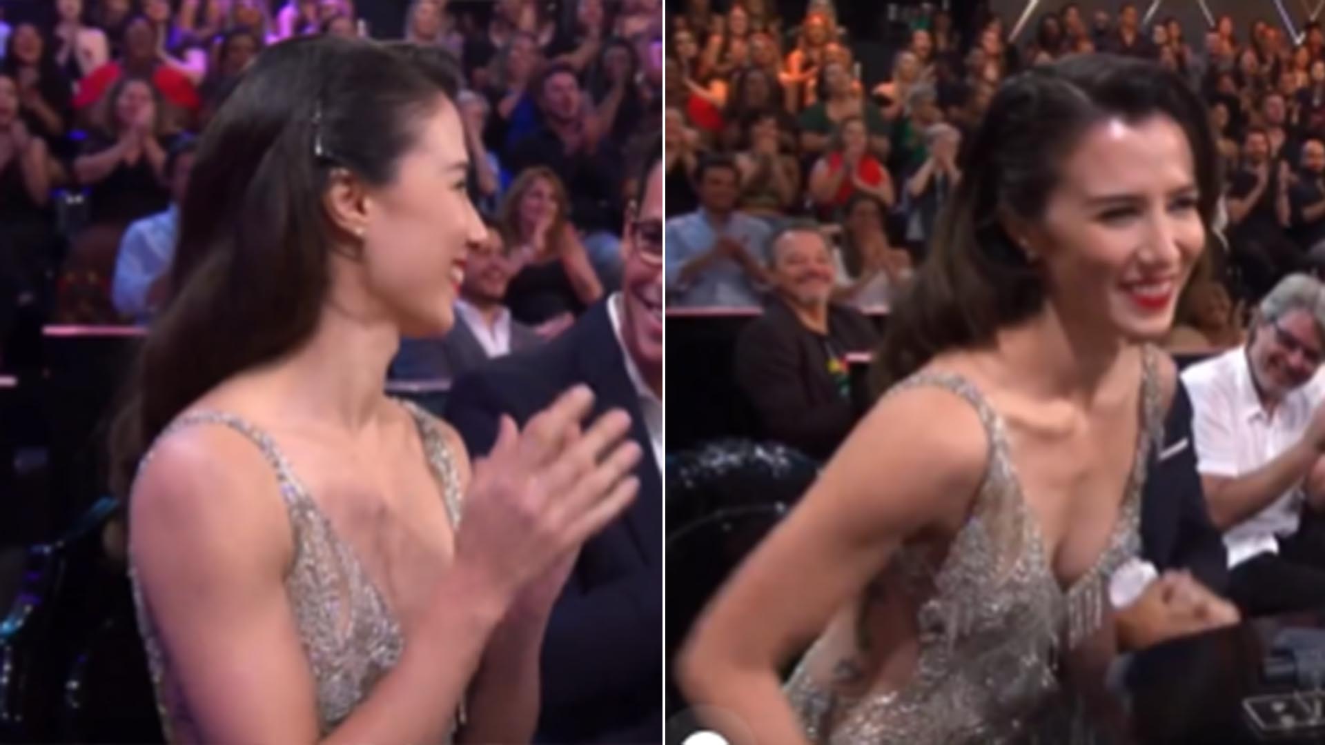 Marjorie Estiano faz rara aparição com o namorado na TV