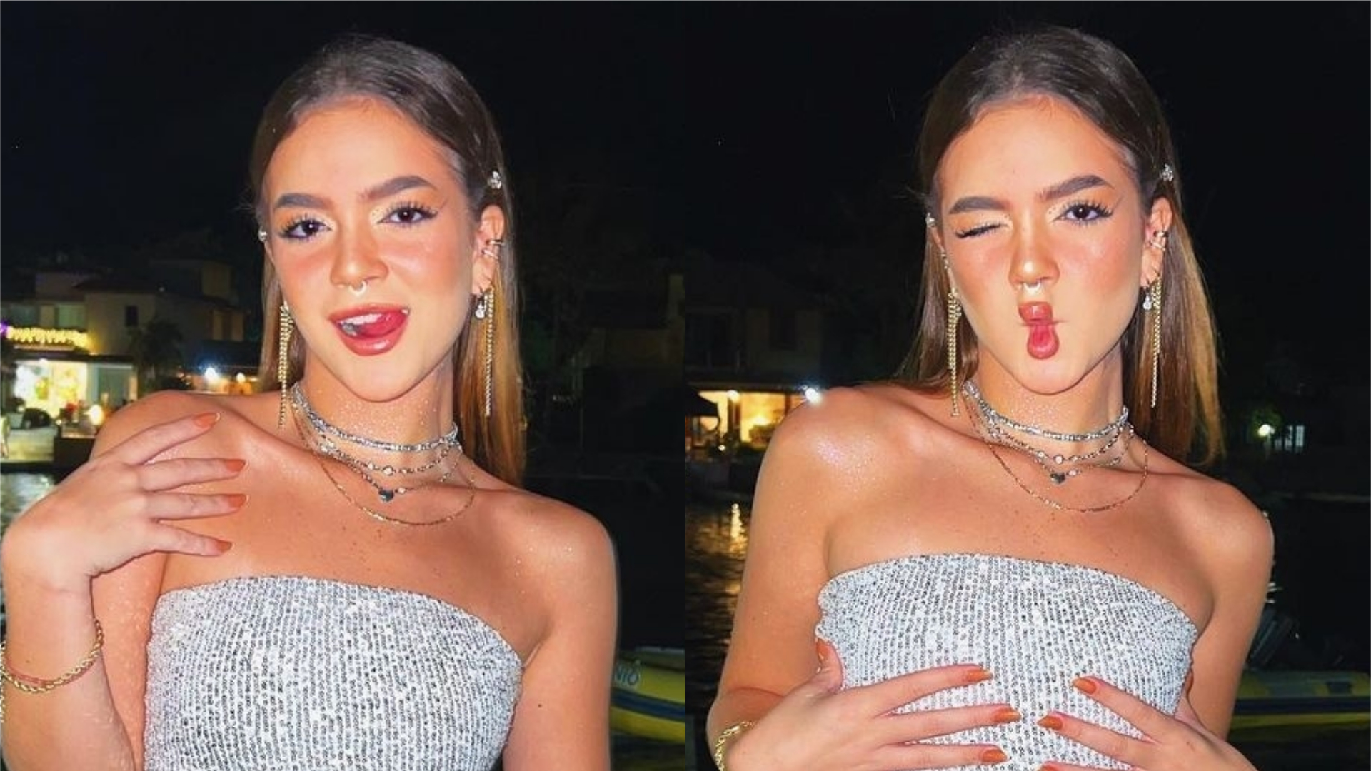 Mel Maia faz pose provocante e ganha declaração do namorado: ‘Te amo’