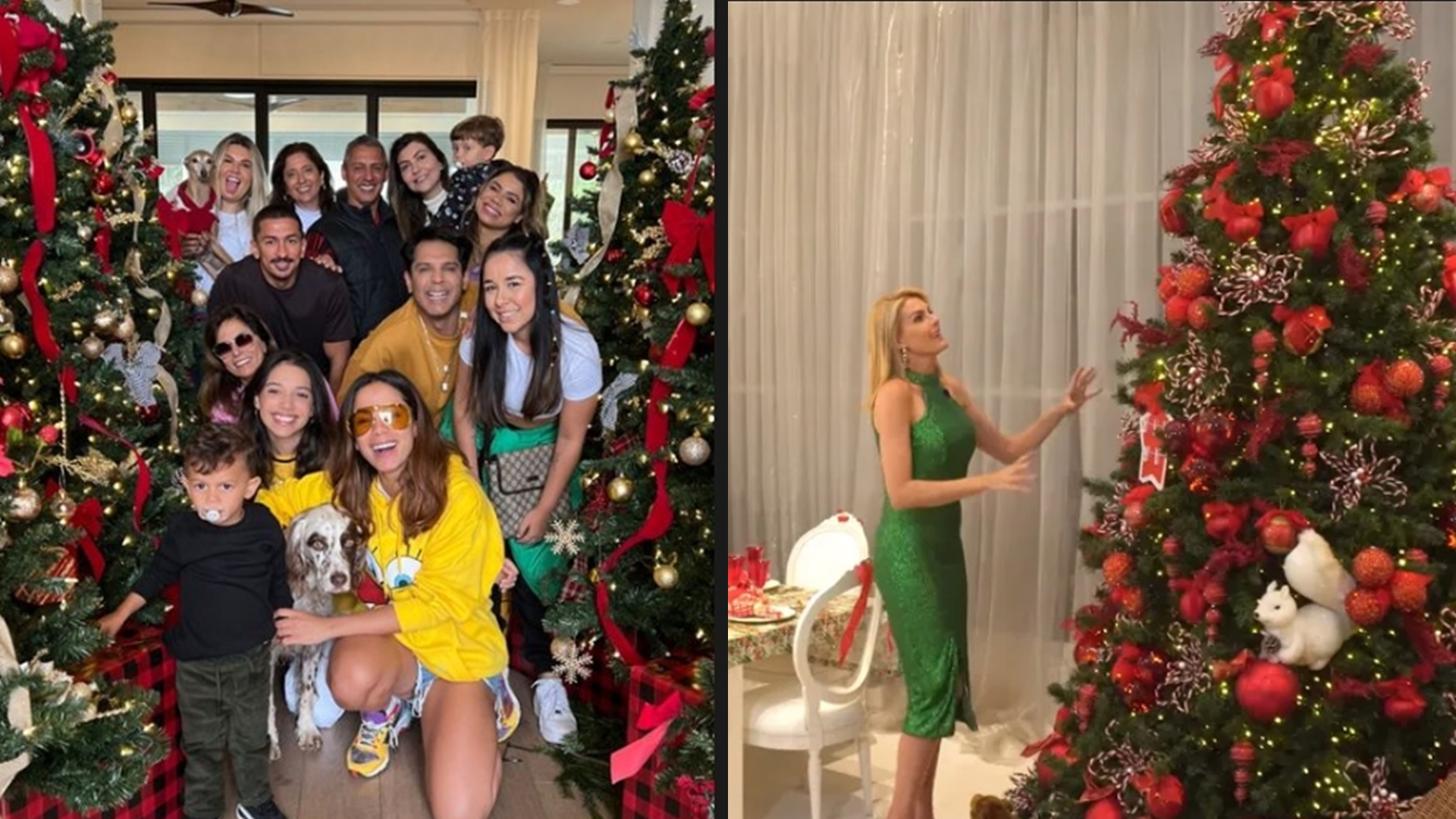 Veja cinco decorações de Natal arrasadoras na casa de famosos