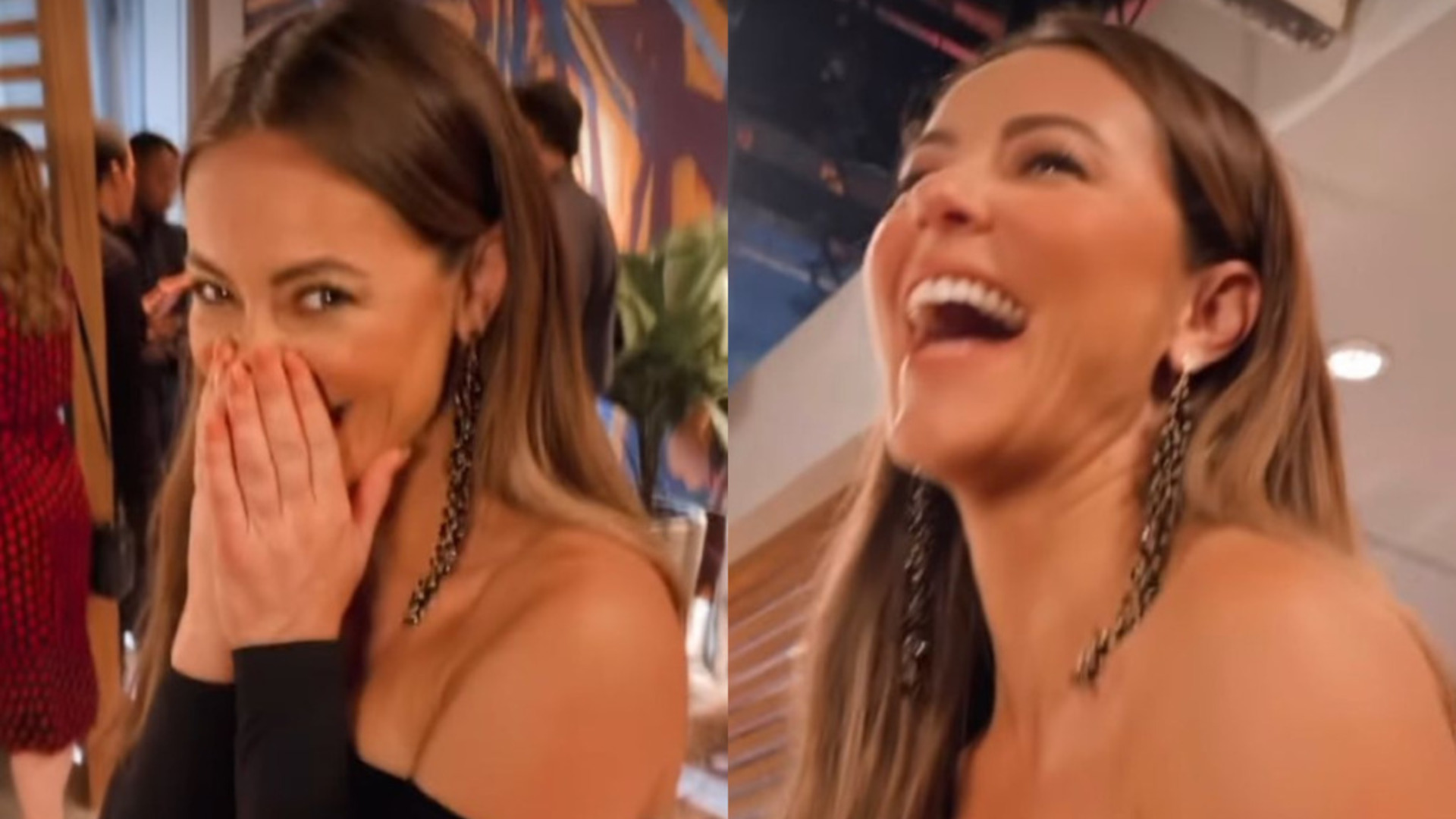 Paolla Oliveira dá zoom em look e mostra a perna musculosa