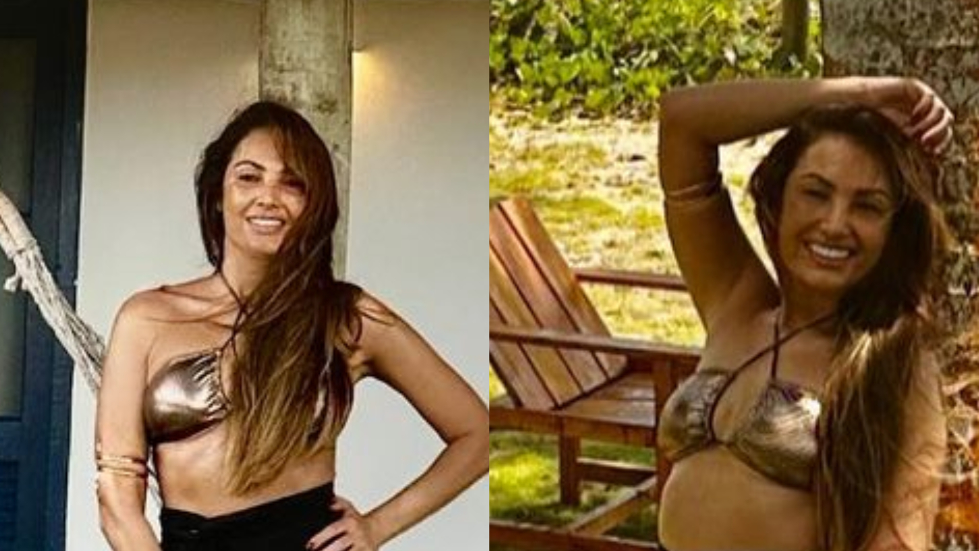 De biquíni brilhante, Patrícia Poeta surge arrasadora na praia: ”Um espetáculo”