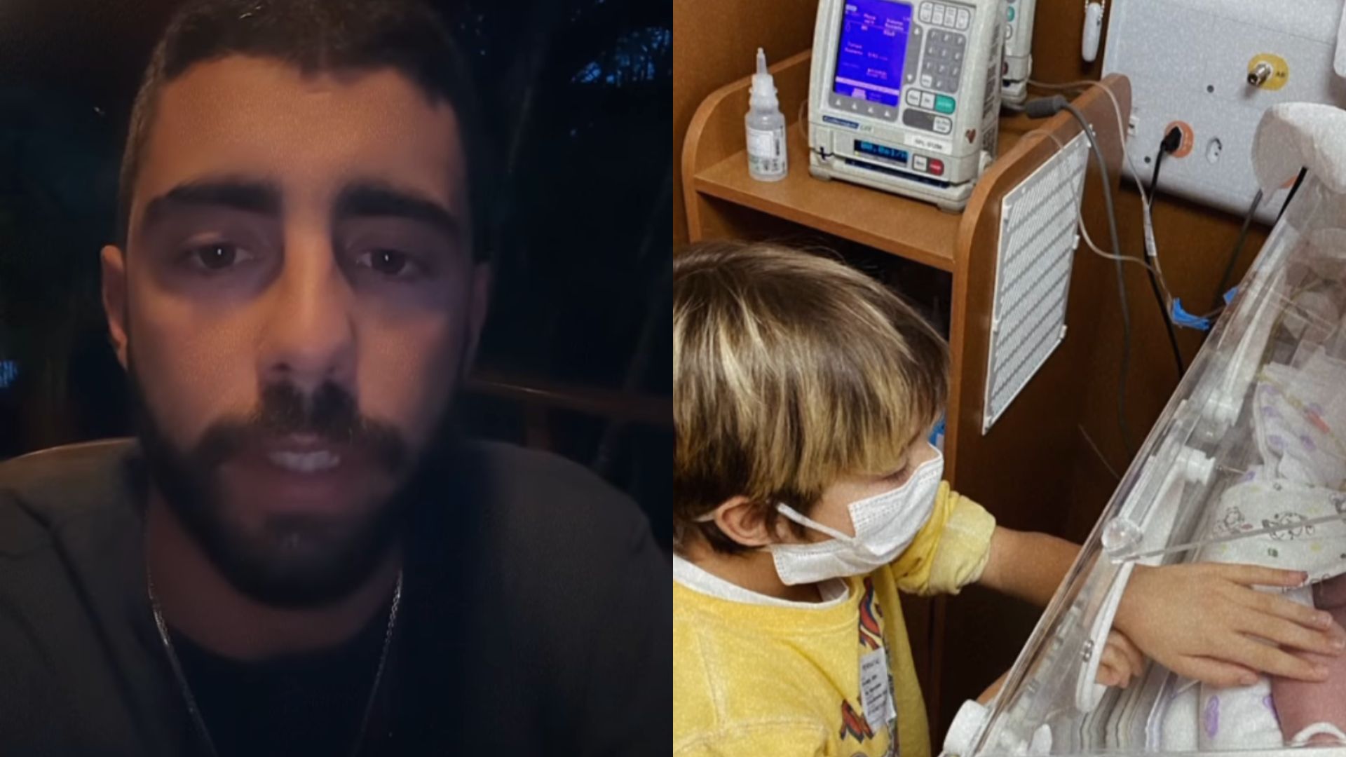 Pedro Scooby atualiza quadro de saúde da filha recém-nascida: “Melhorou muito!”