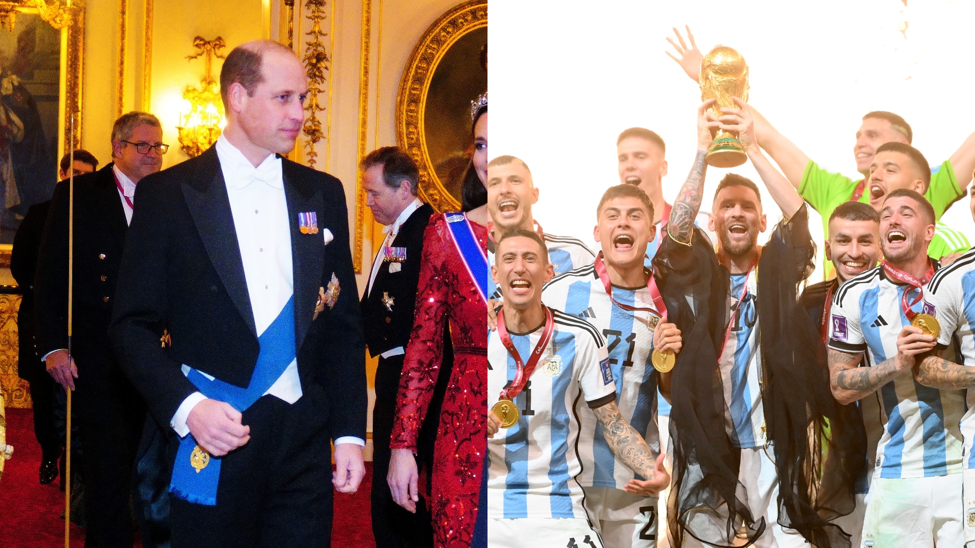 Príncipe William parabeniza Argentina pela conquista do tricampeonato Mundial