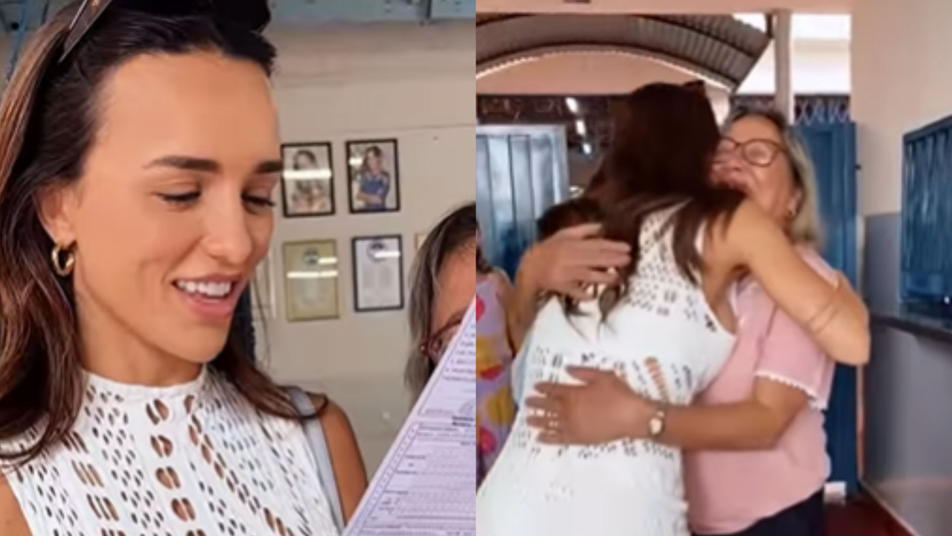 Rafa Kalimann visita escola onde estudou: ”Recebi o melhor presente pra esse dia”