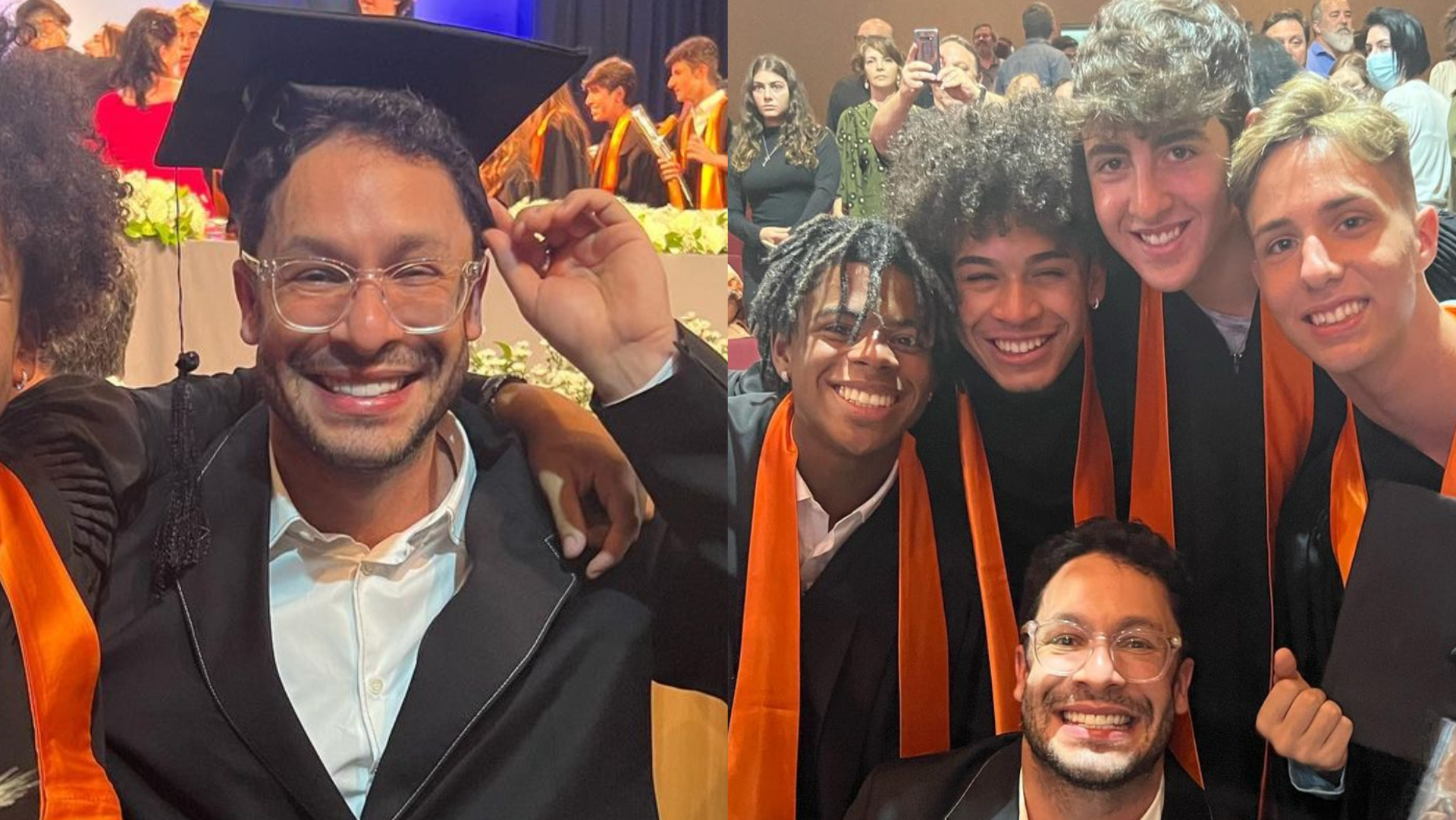 Rainer Cadete celebra formatura do filho: ”Tem mania de me fazer chorar de emoção”
