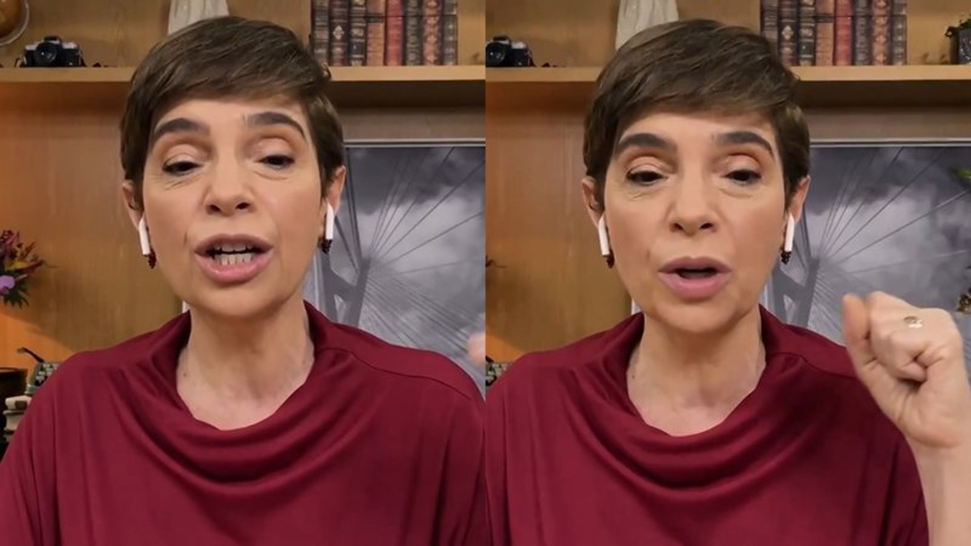 Renata Lo Prete entrega perrengue ao apresentar jornal em época de BBB