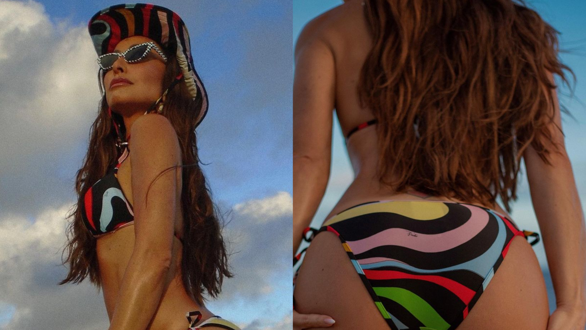 Sabrina Sato empina corpaço e dá close em bumbum na praia: ”Férias da mamãe”