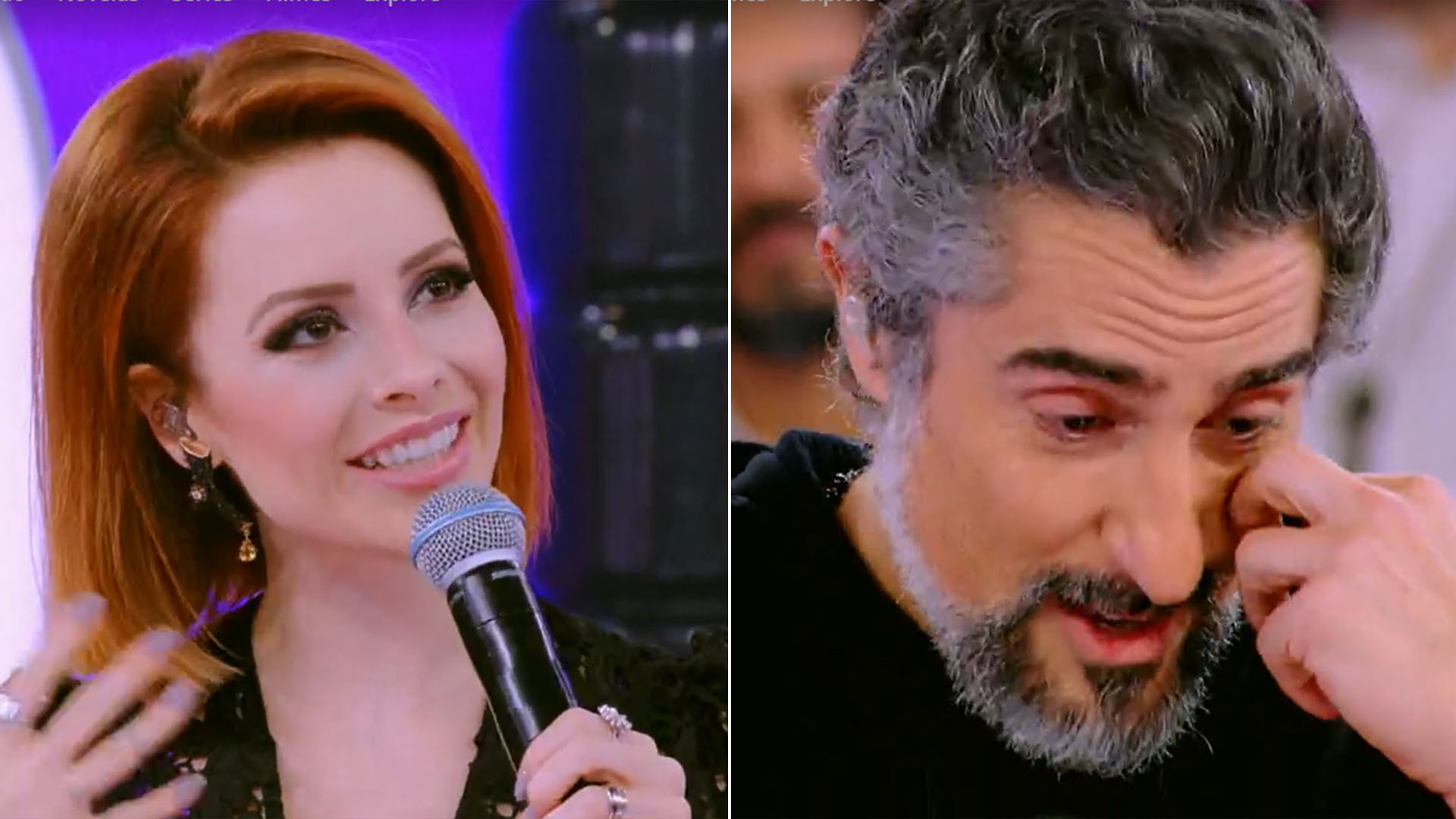 Marcos Mion chora com música que Sandy dedicou ao filho, Theo