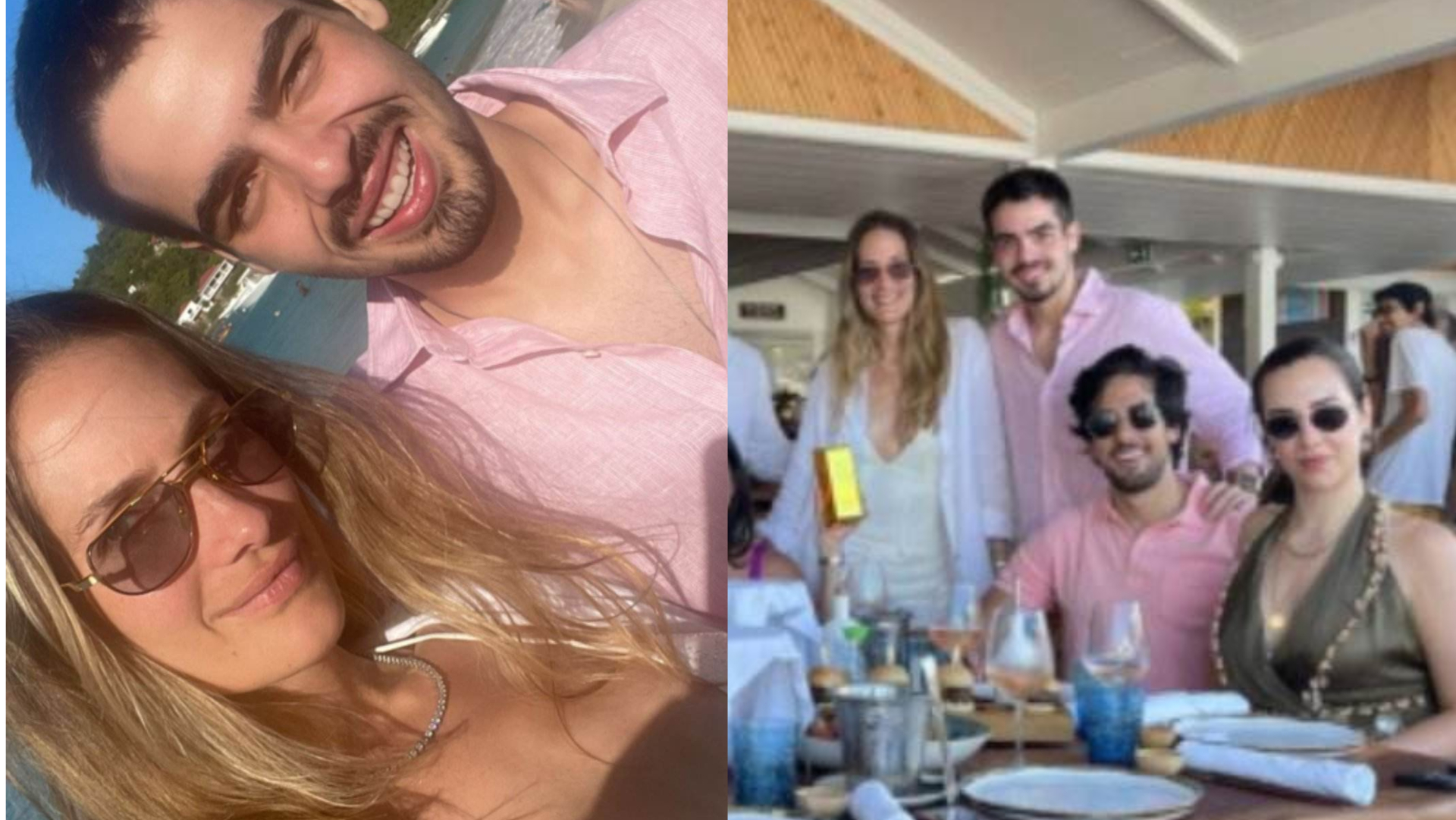 Namorada do filho de Faustão mostra almoço com a família do apresentador
