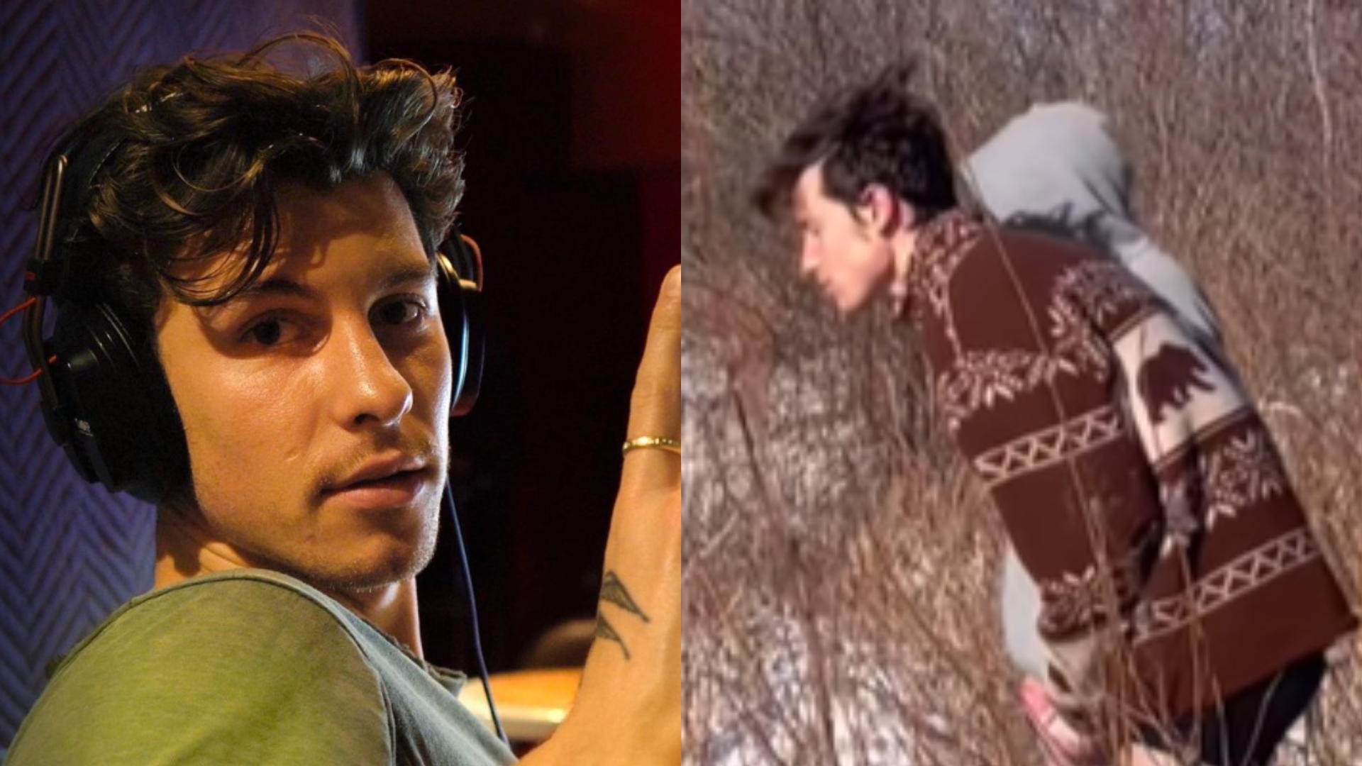 Shawn Mendes pula em rio gelado apenas de cueca no Natal