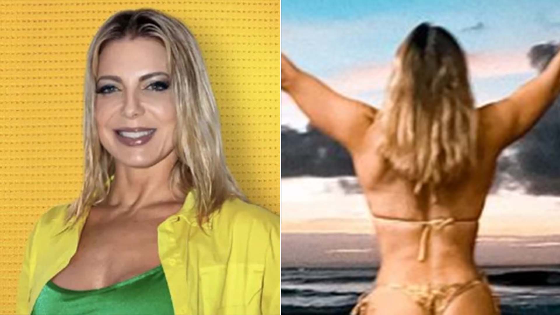 De biquíni fio-dental, Sheila Mello deixa o bumbum em evidência