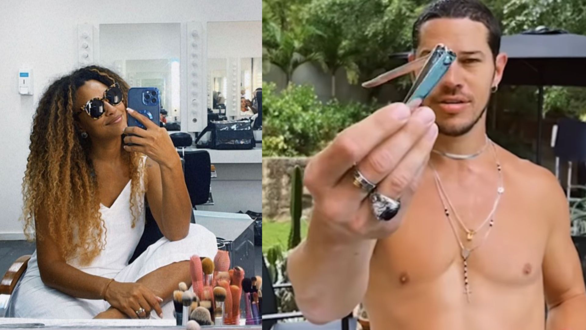 Sheron Menezzes chama a atenção de José Loreto durante gravação: “Não tem casa, não?”