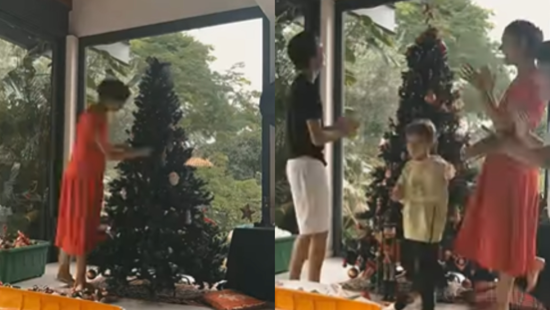 Sophie Charlotte mostra decoração de árvore de Natal ao lado do filho e enteados: ”É mais forte que eu!”