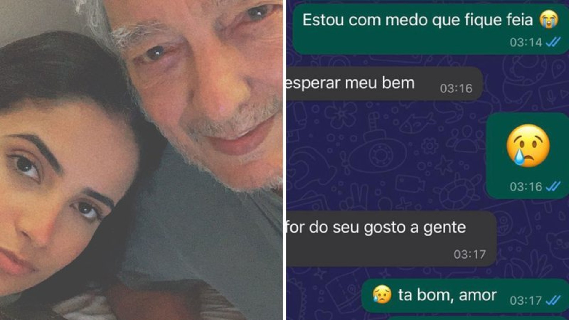 Viúva de Erasmo Carlos compartilha mensagens íntimas e desabafa: “Continuo não ficando bem sem notícias suas”