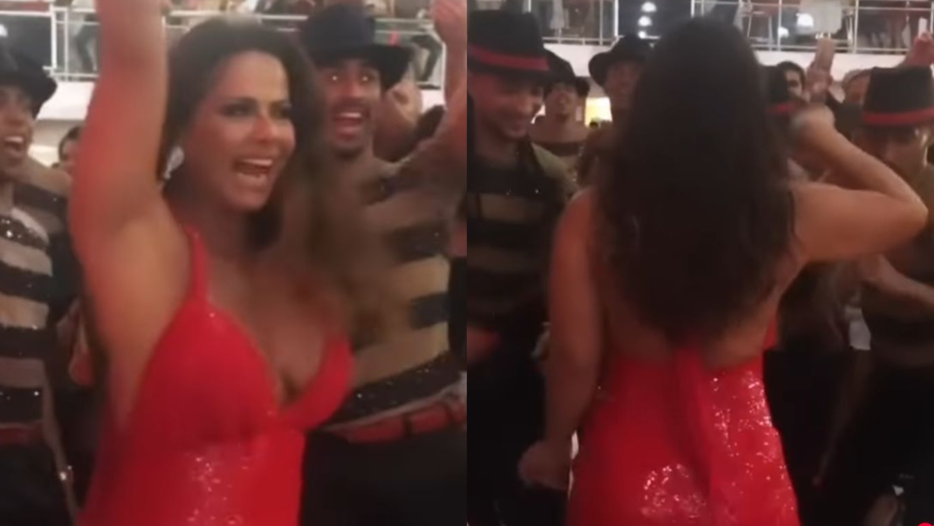De vestido justinho, Viviane Araujo encanta ao mostrar samba no pé: ”A maior e melhor que temos”