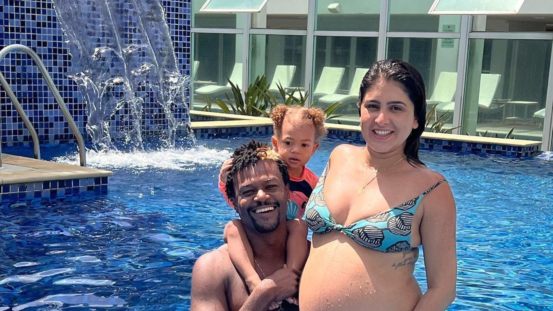 David Junior e Yasmin Garcez celebram o nascimento da segunda filha, Odara