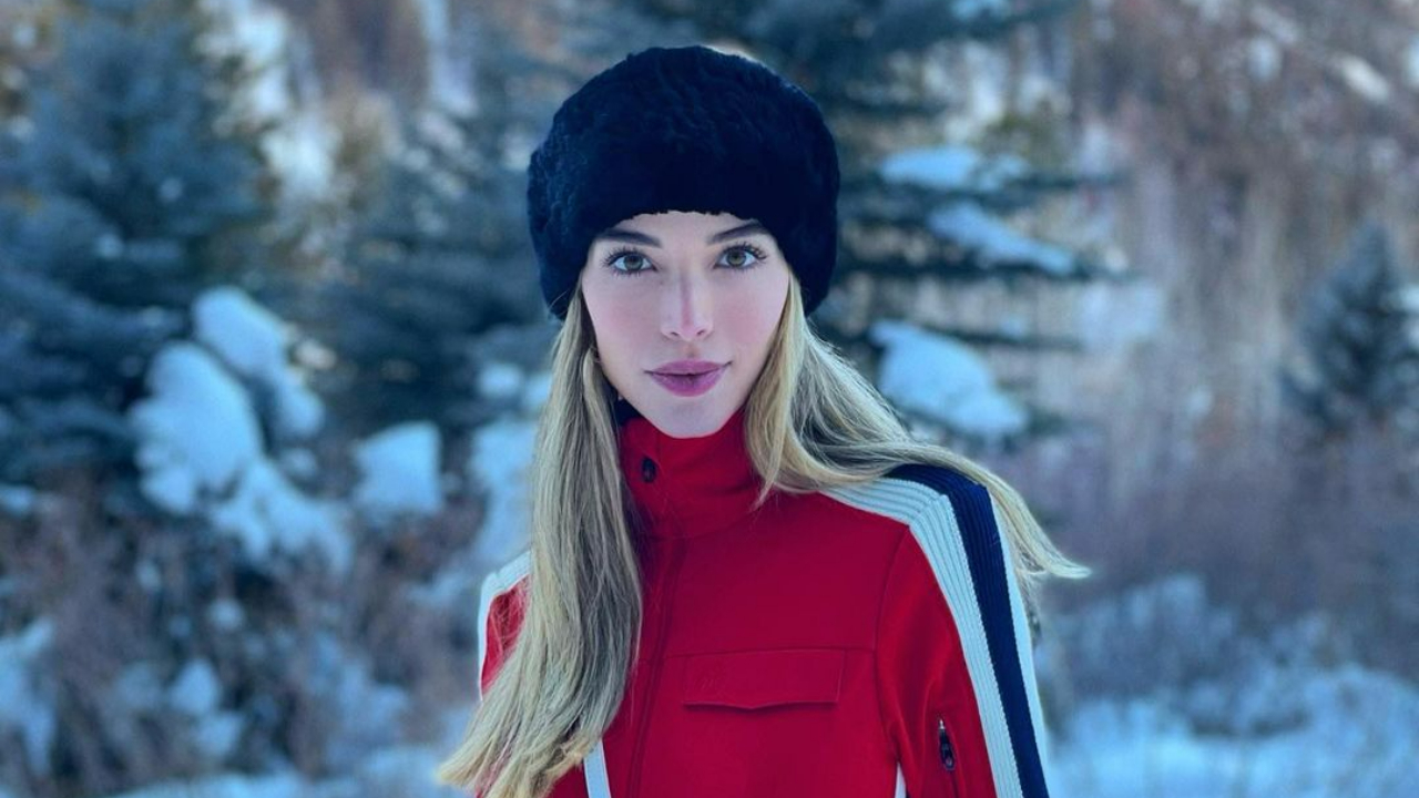 Carol Dias aposta em look estiloso para passeio na neve com a família