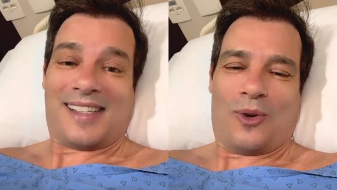 No hospital, Celso Portiolli fala sobre tratamento contra o câncer e agradece apoio dos fãs