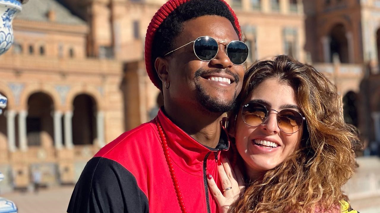 David Junior se declara para a mulher: ”Quero conquistar o mundo com você”
