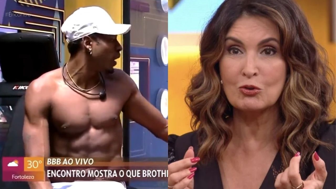 ‘Encontro’ mostra espiadinha no BBB ao vivo e brothers assustam Fátima com palavrões