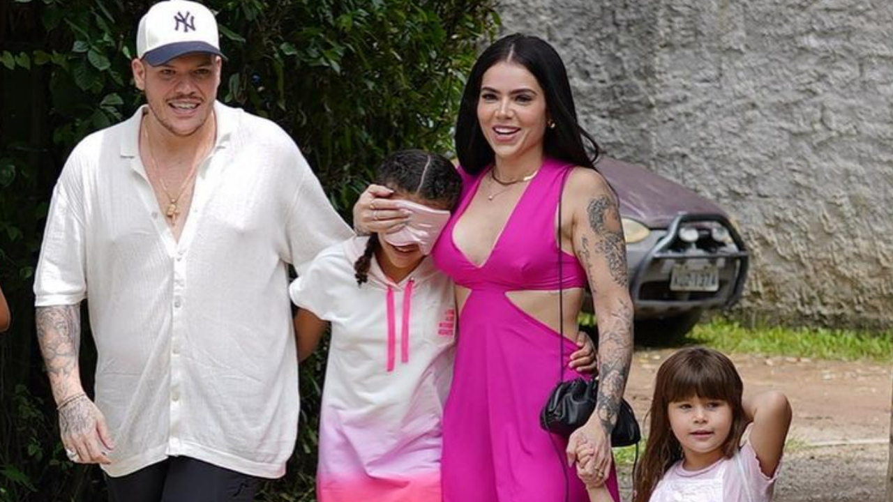 Ferrugem e sua esposa preparam festa surpresa para a filha mais velha: ”Um dia do jeito que ela mais ama”
