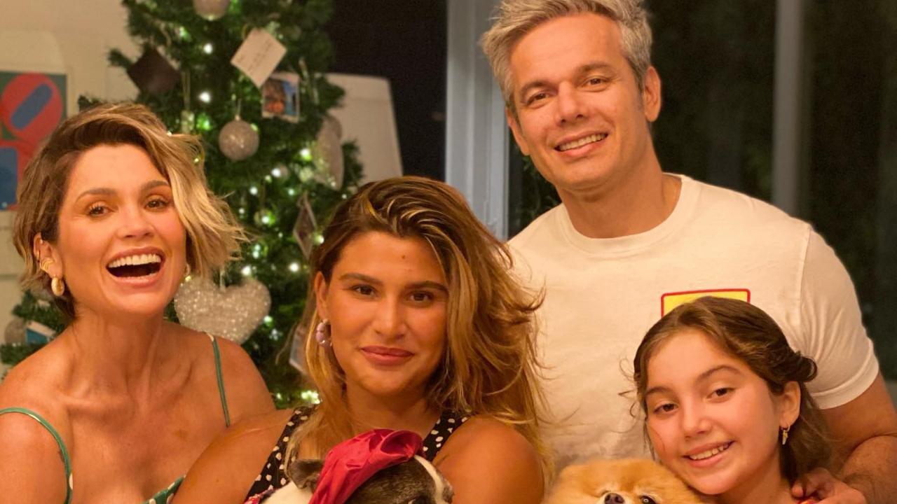 Flávia Alessandra e Otaviano Costa celebram o aniversário de 22 anos da filha, Giulia Costa
